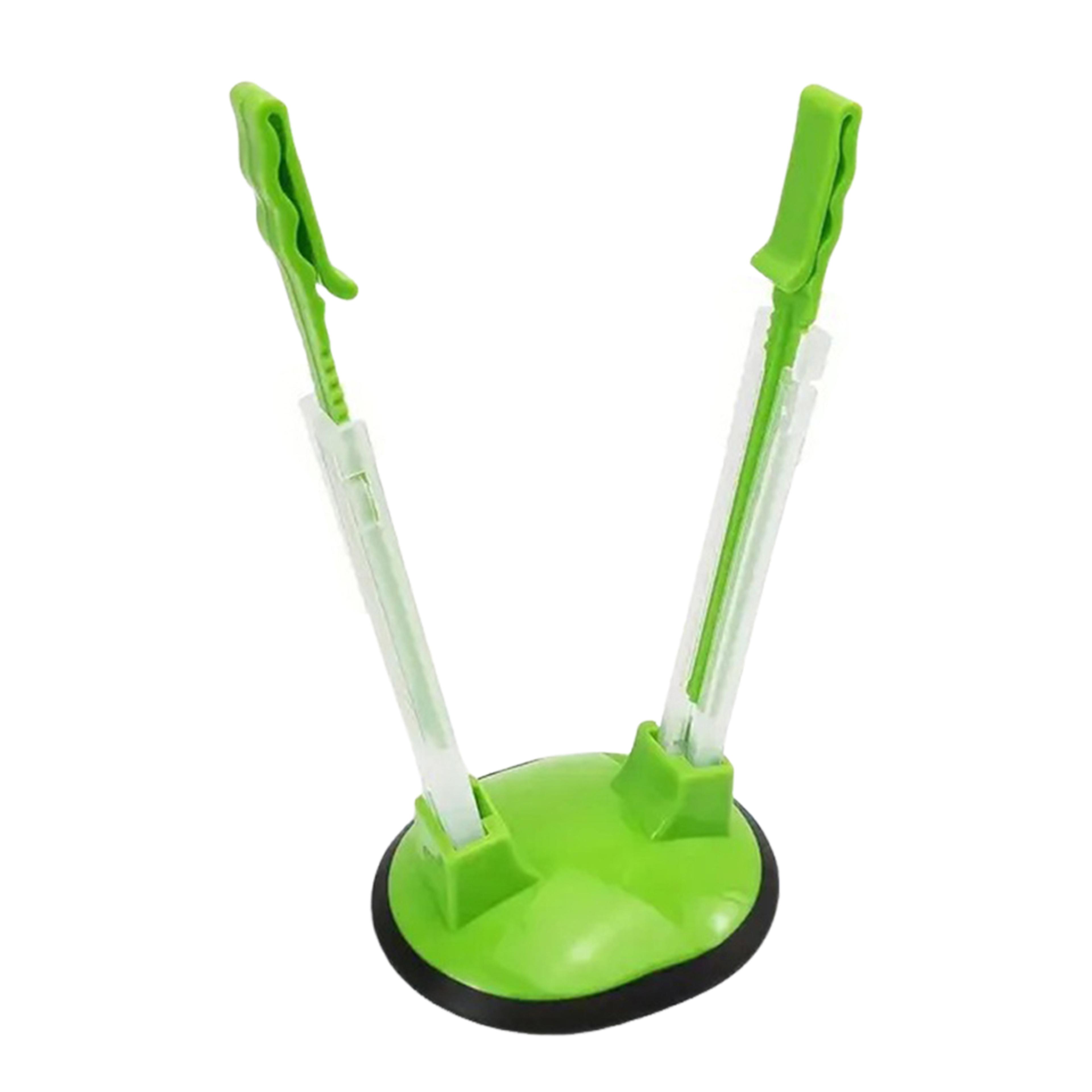 adjustable food storage bag holder rack non slip freezer bag support stand