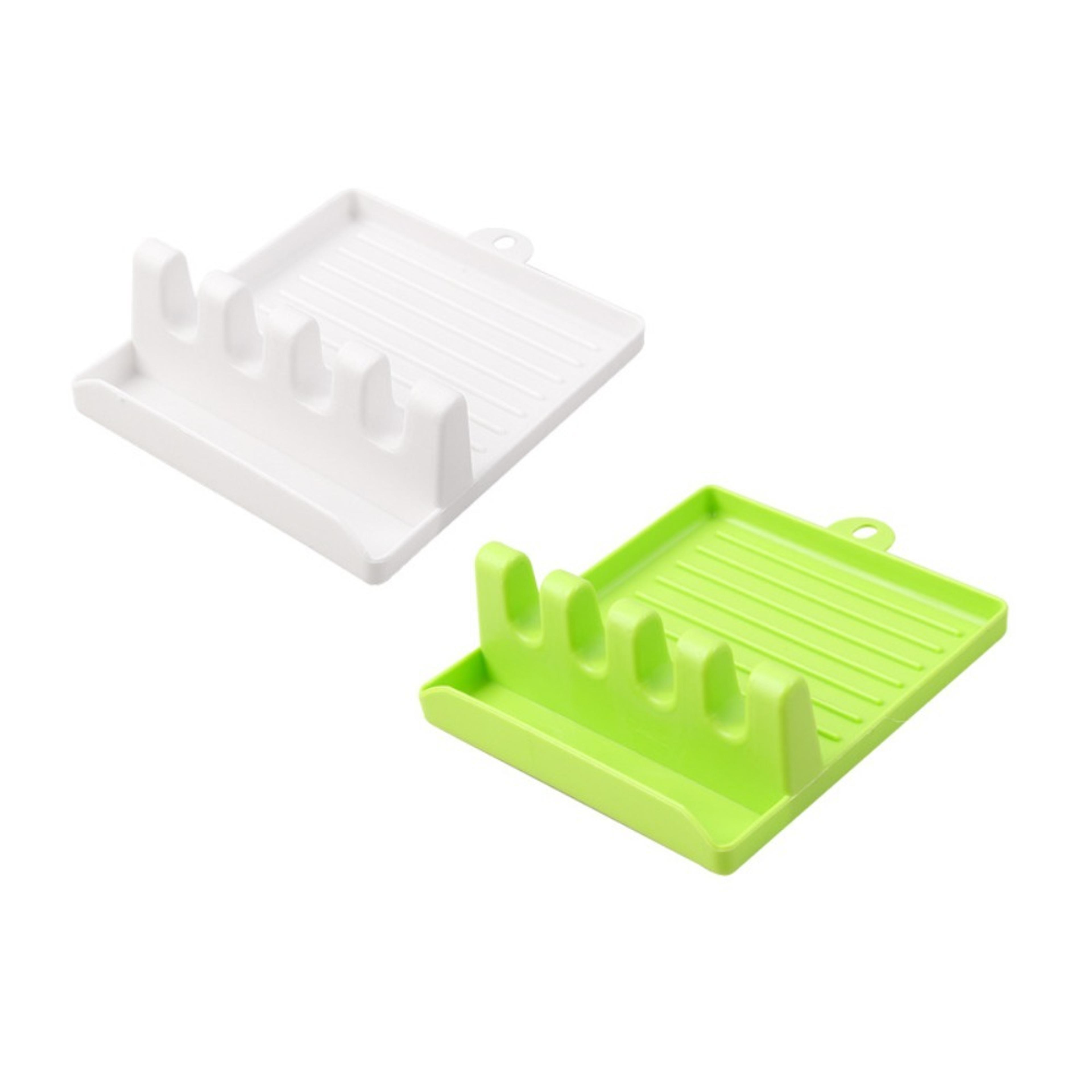 multi use pot lid holder and spoon rest kitchen organizer