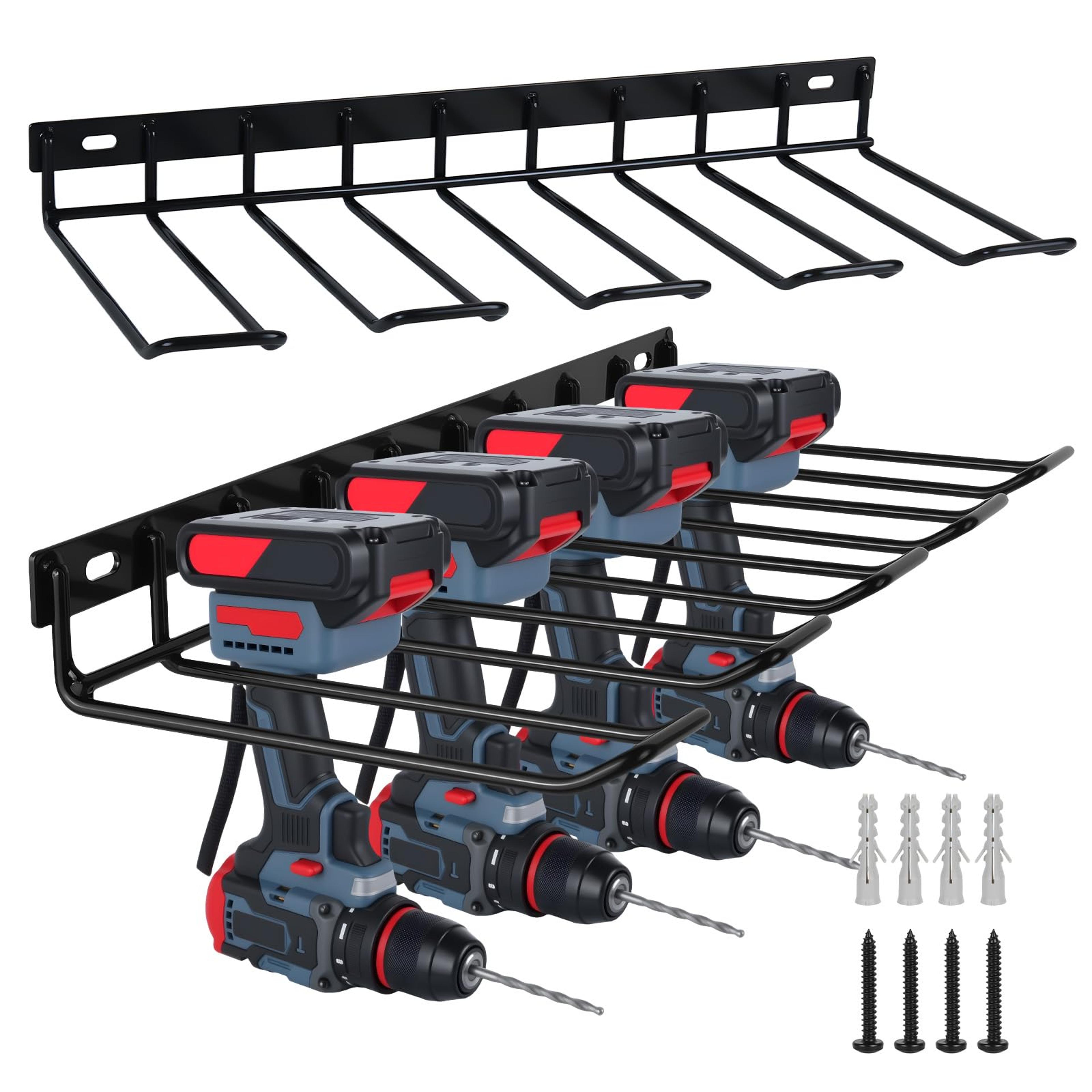 power tool organizer wall mount with tool drill holder rack