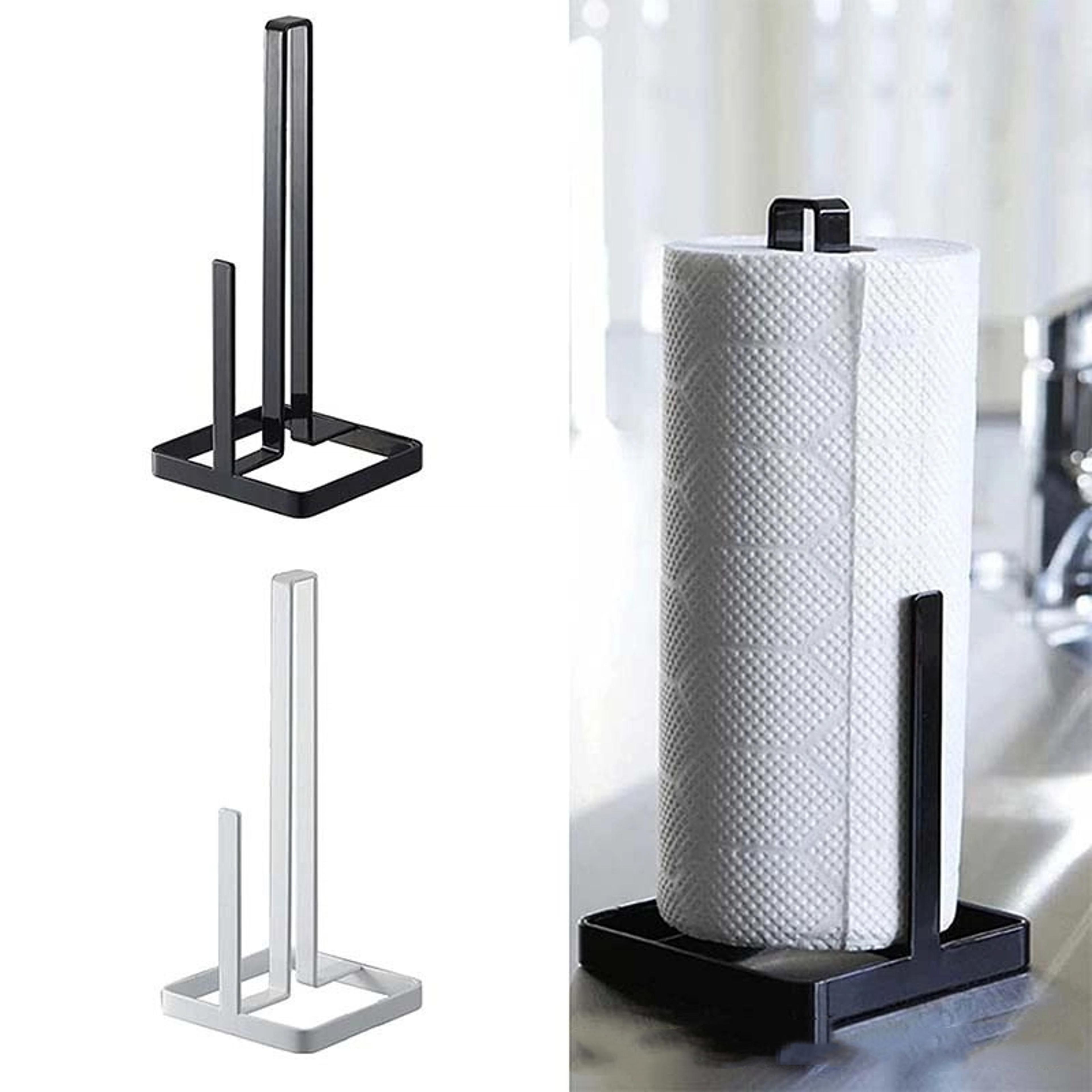 metal countertop paper towel holder freestanding kitchen roll stand