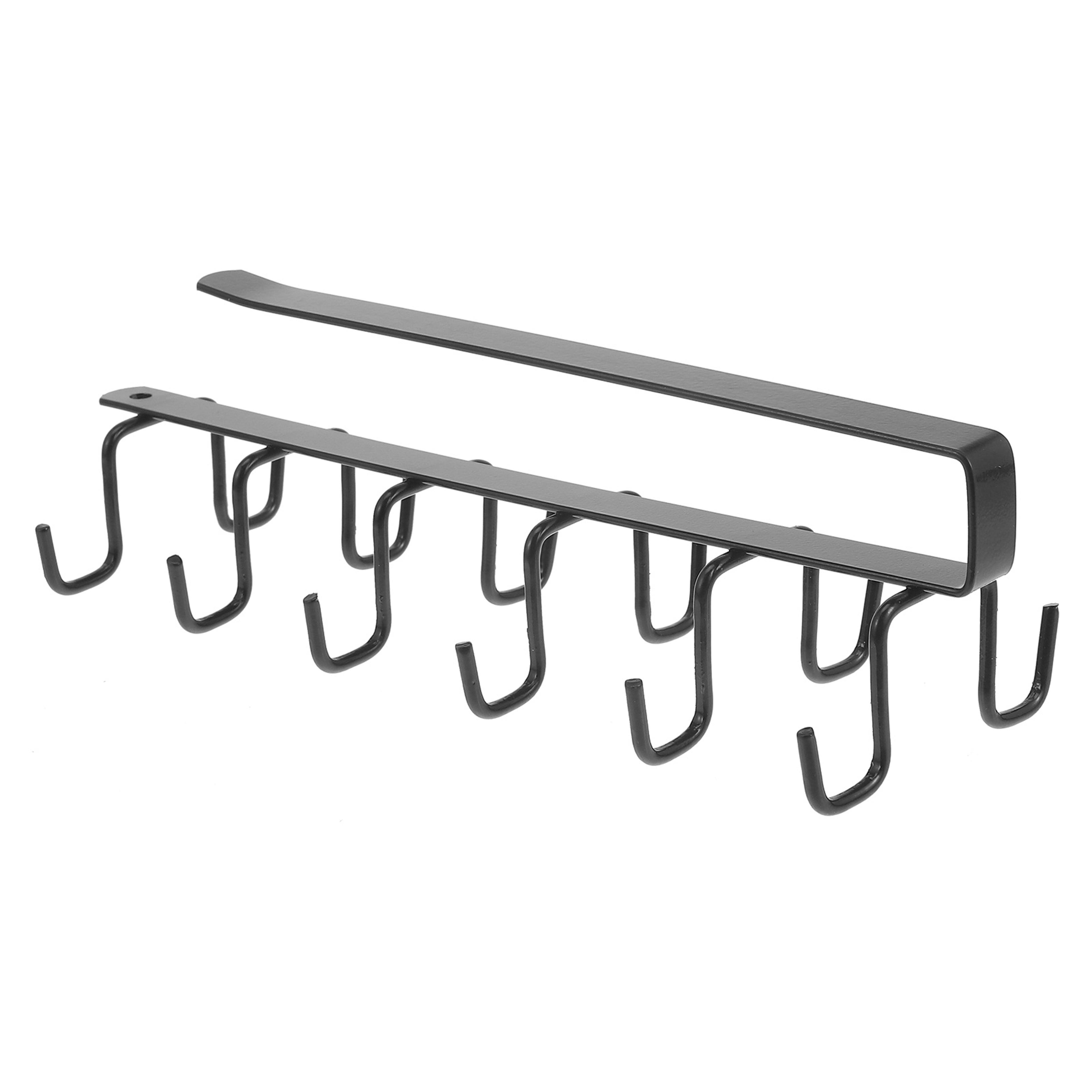 space saving under cabinet mug hooks no drill cup and kitchen organizer