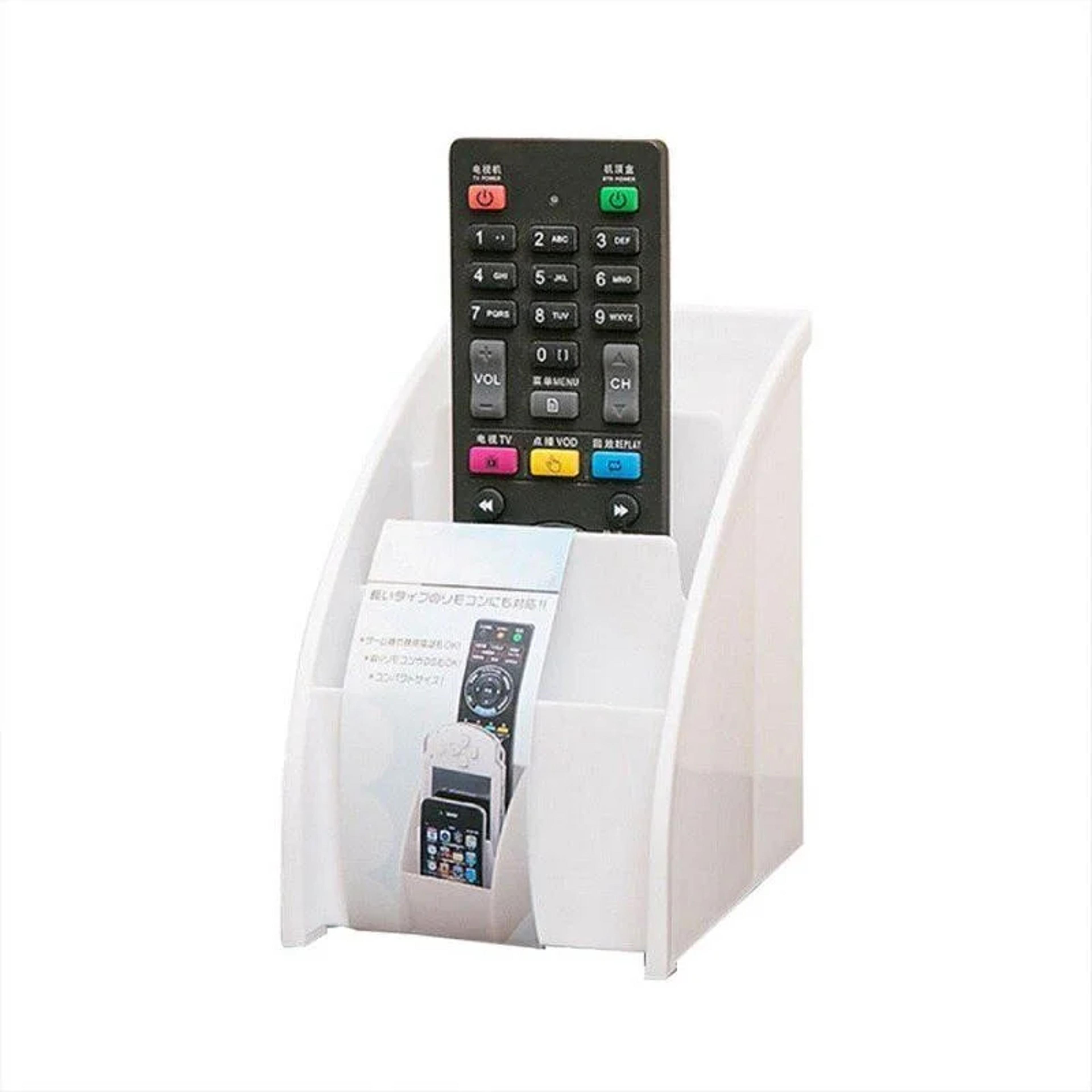 remote control holder and phone stand organizer for desk home storage