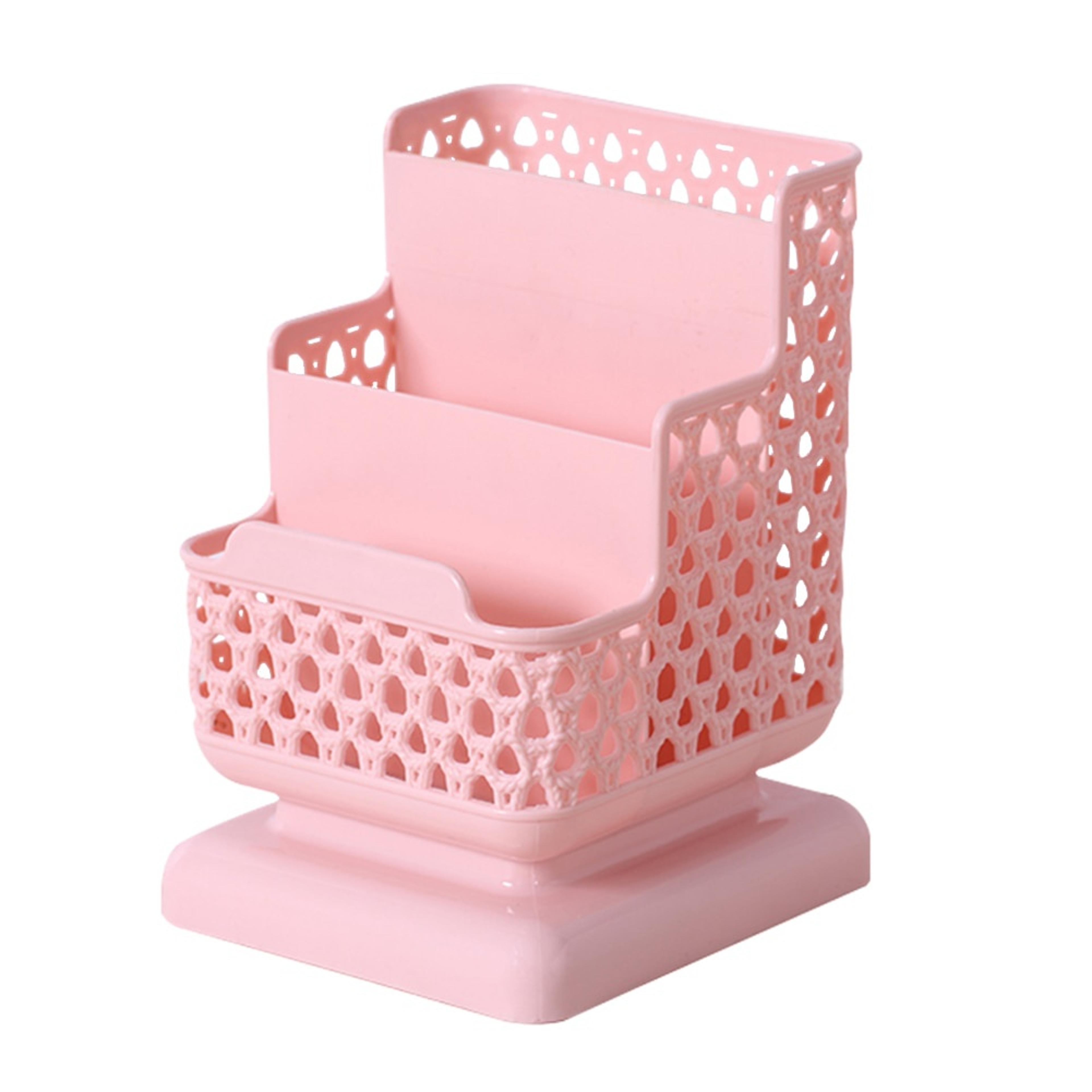 compact desk organizer storage box for pens keys documents and office essentials