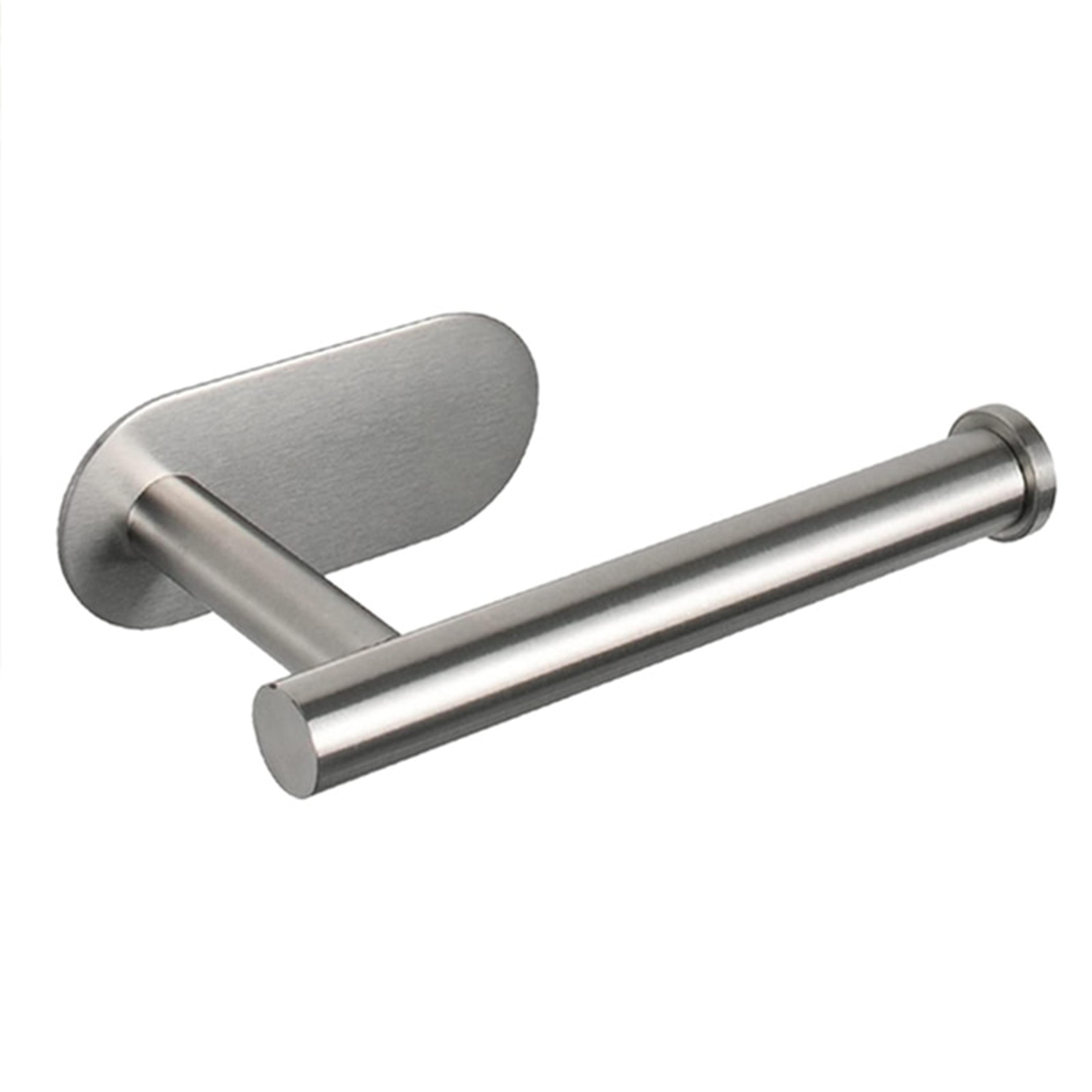 stainless steel wall mount paper towel holder no drill kitchen bathroom organizer