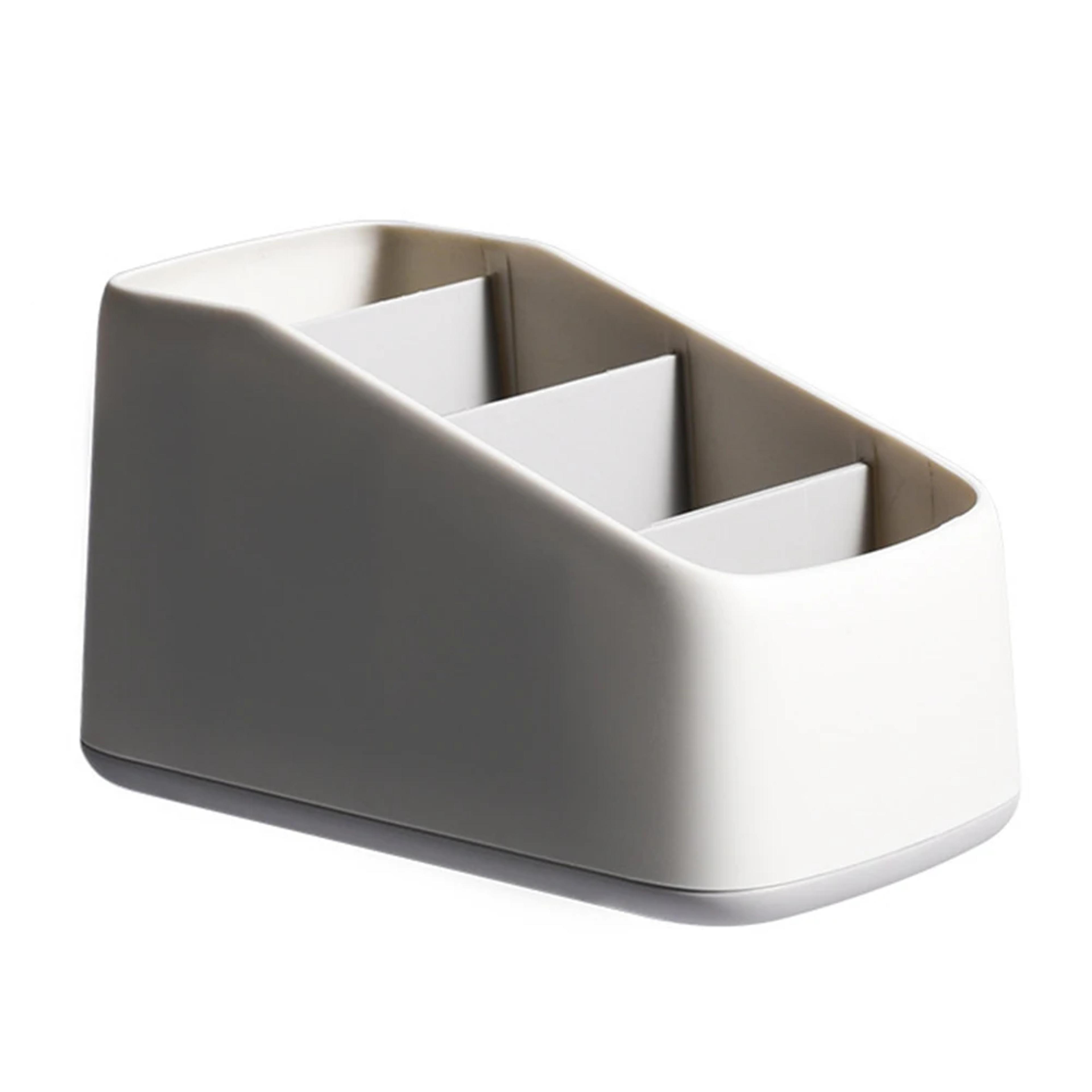 remote control holder four slot desktop organizer storage box
