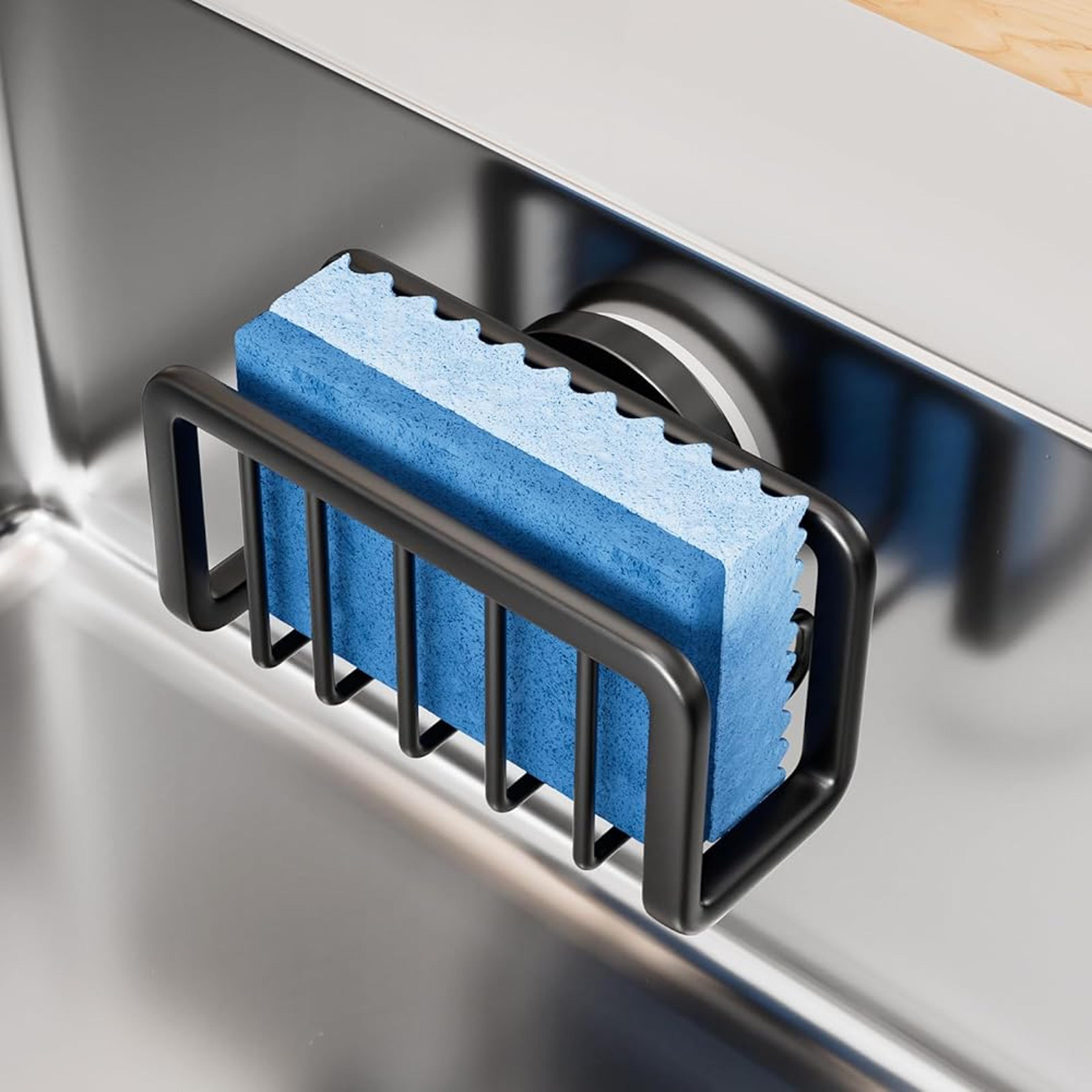 stainless steel sink sponge holder and kitchen sink organizer