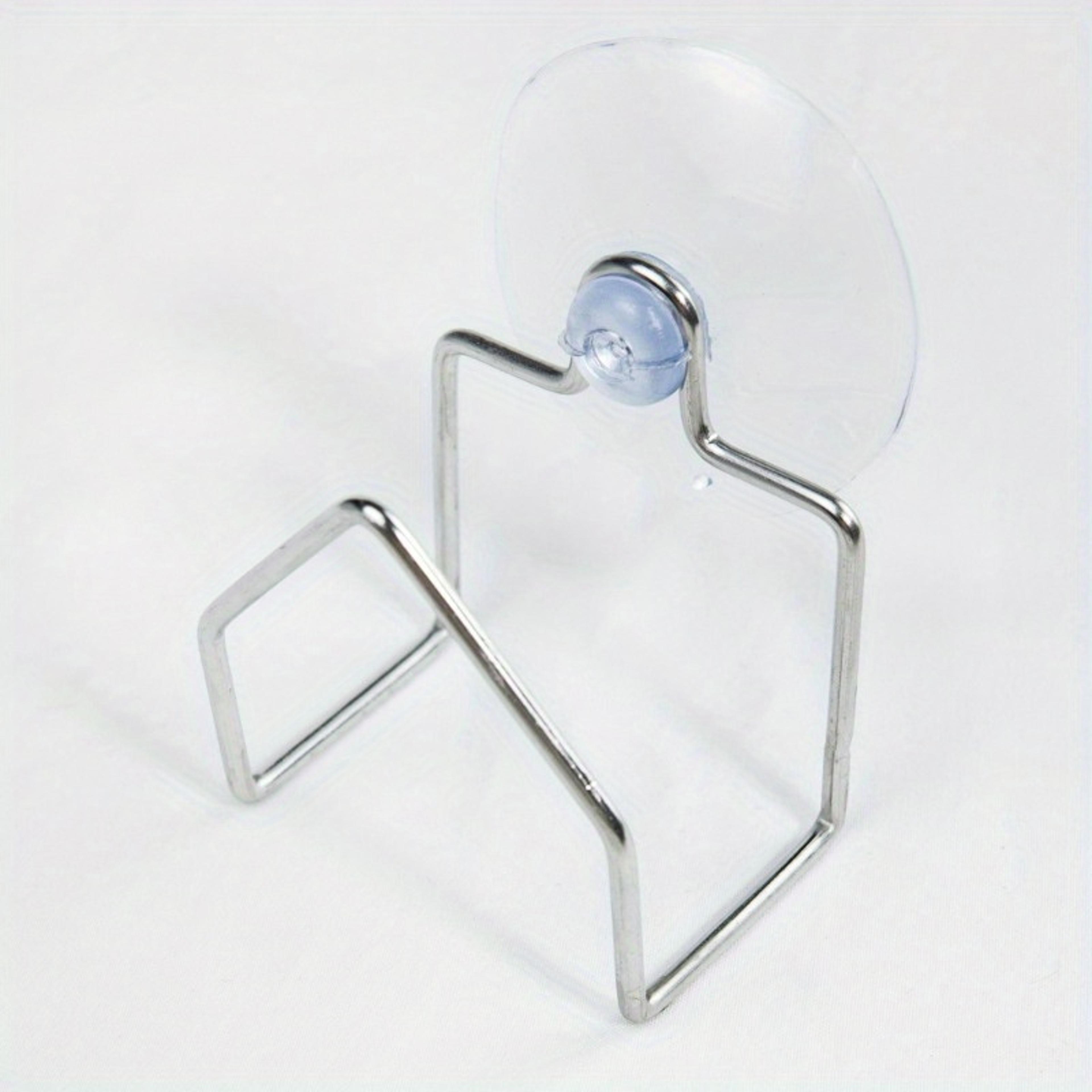portable stainless steel sink drain rack suction cup sponge holder and dish storage shelf