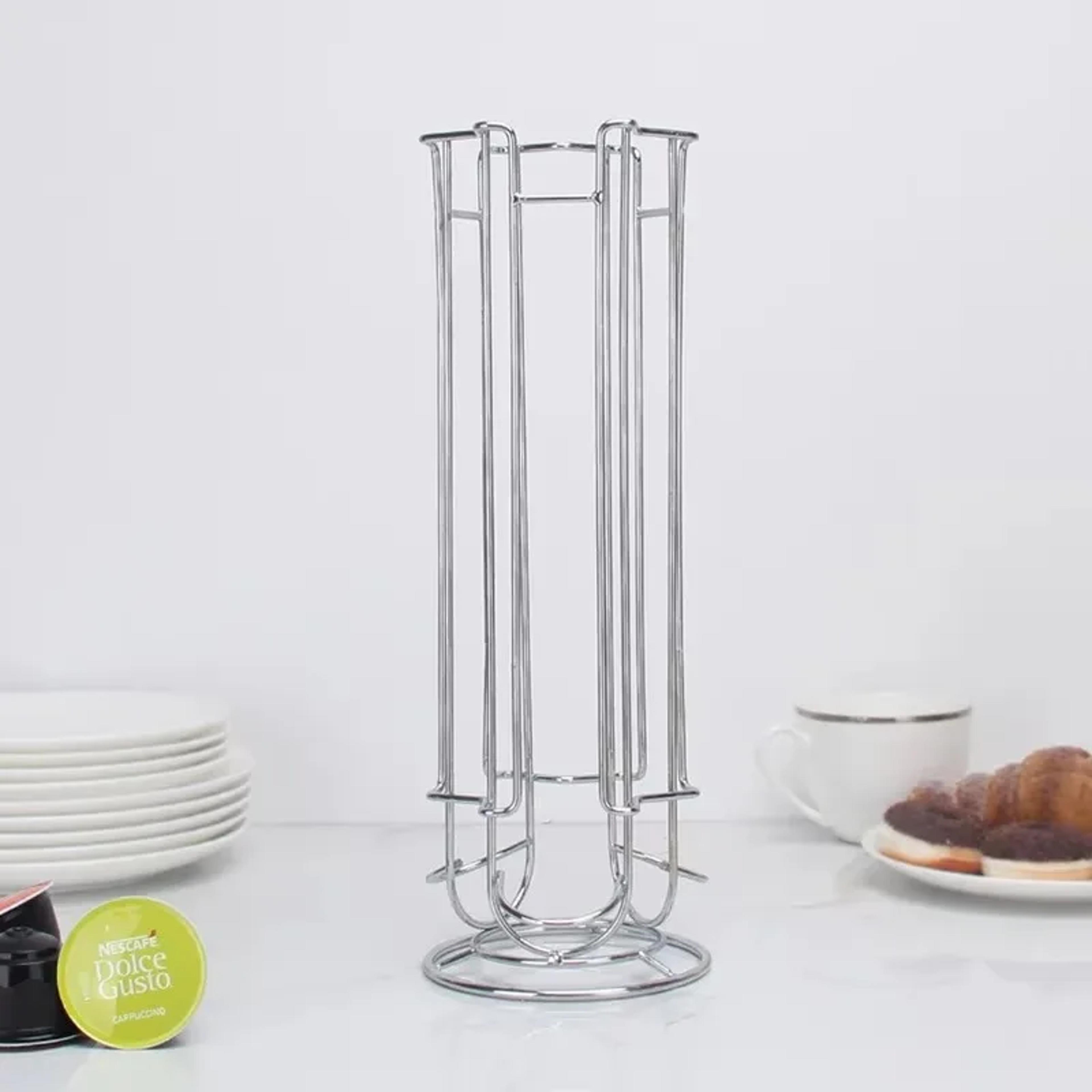 capsule holder stainless steel coffee pod organizer rack
