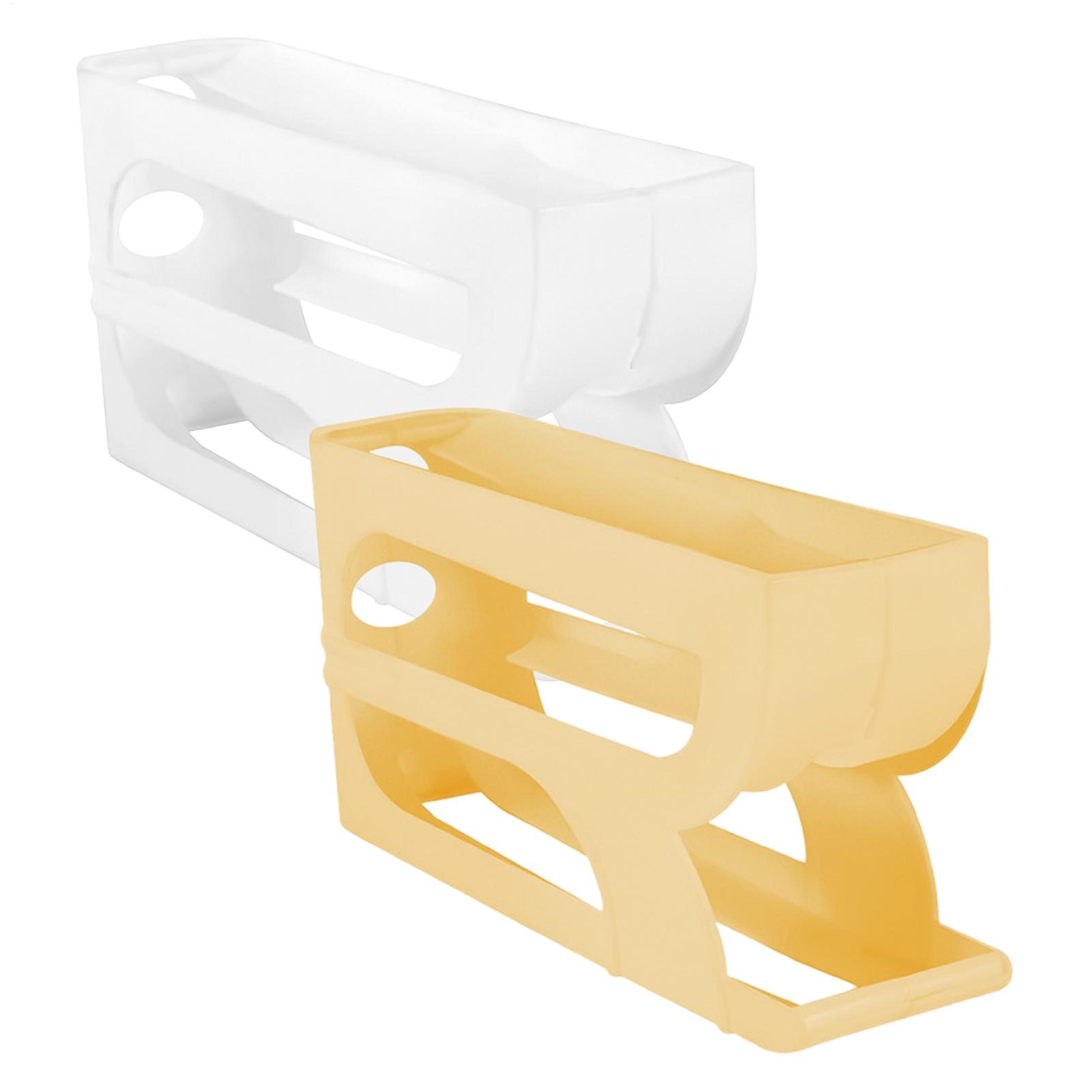automatic egg dispenser holder for refrigerator door space saving egg storage rack