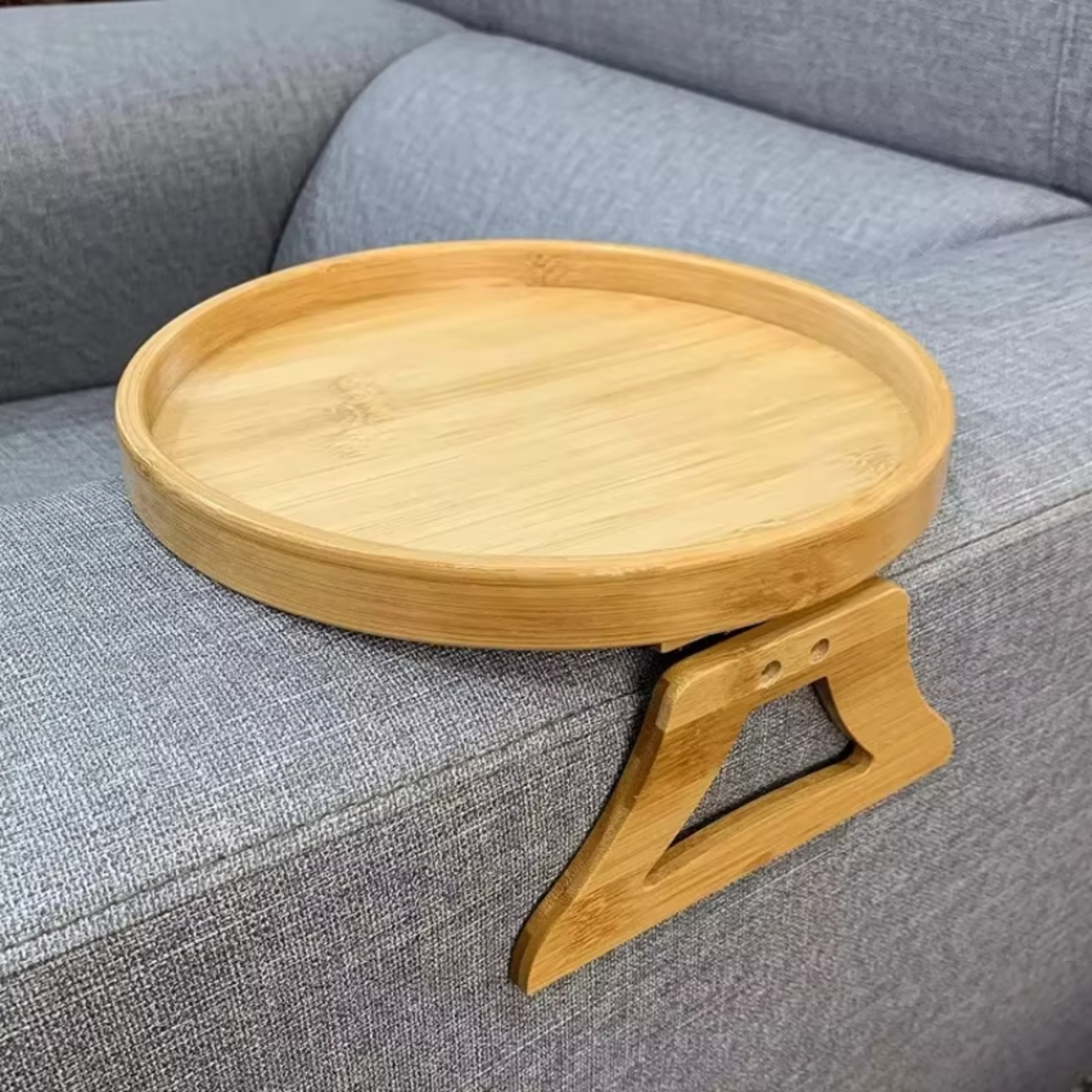 portable sofa arm tray couch arm table with cup holder for snacks drinks and remote