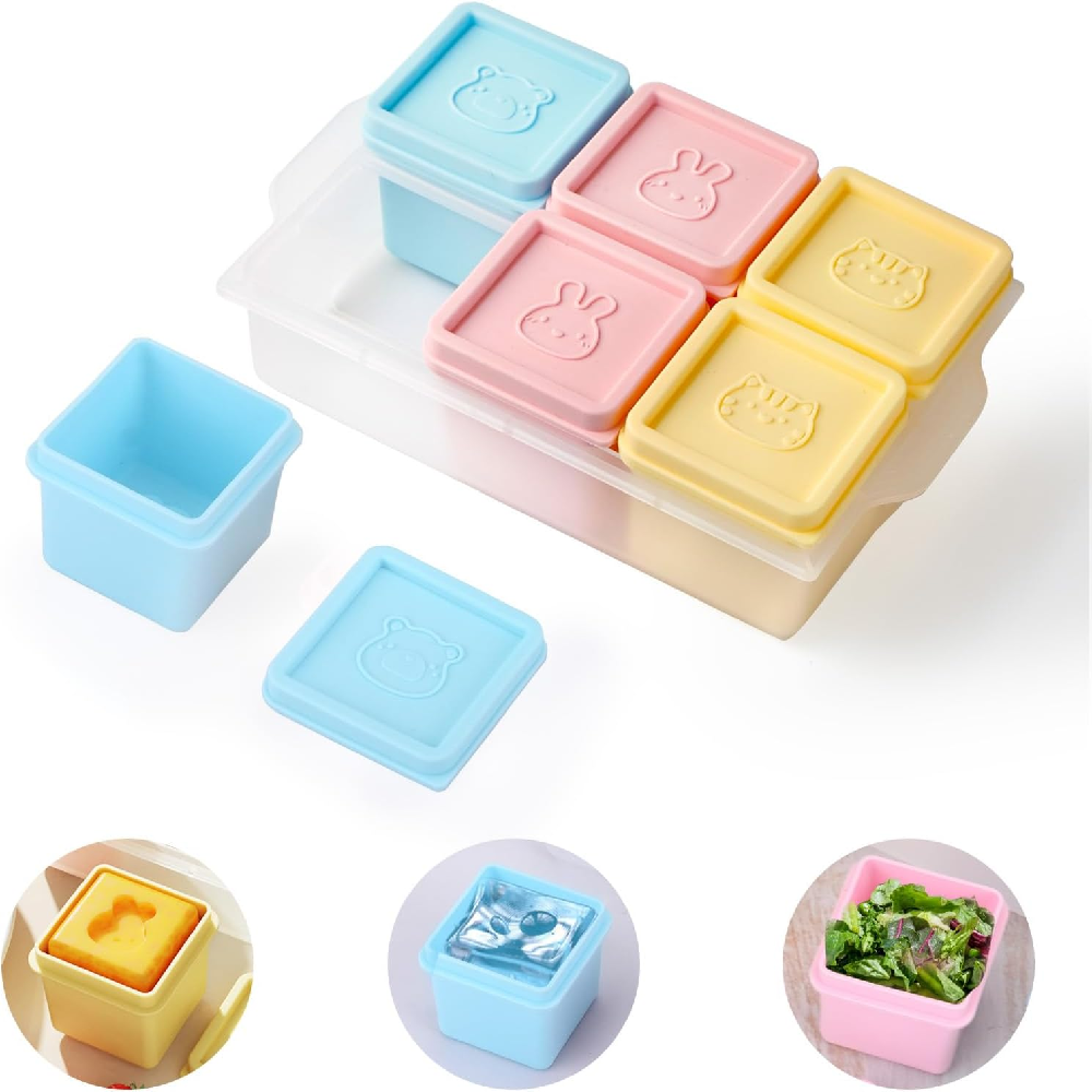 silicone food storage containers with lids reusable meal prep containers