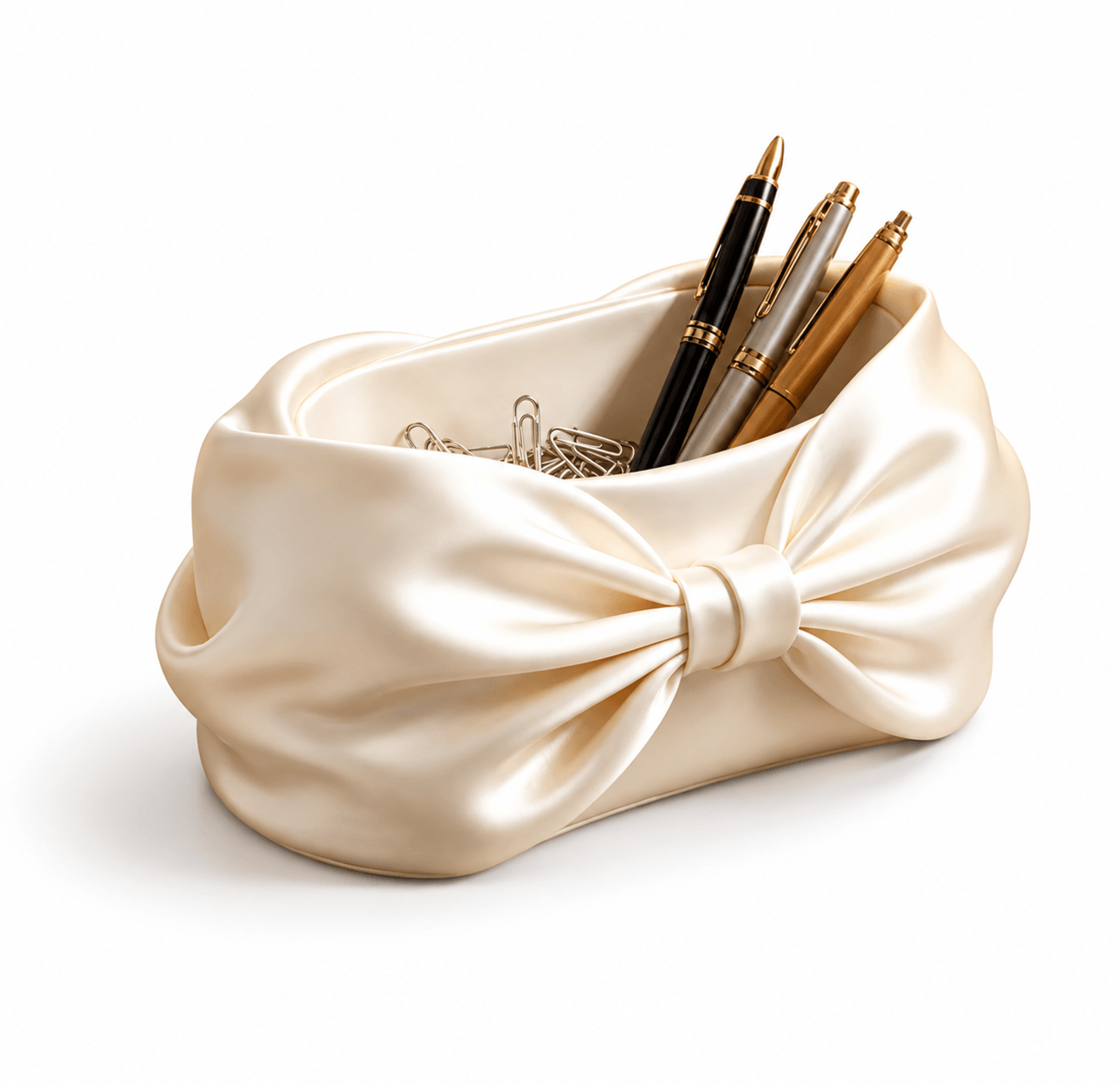 bow decorative jewelry storage tray elegant home table decor organizer