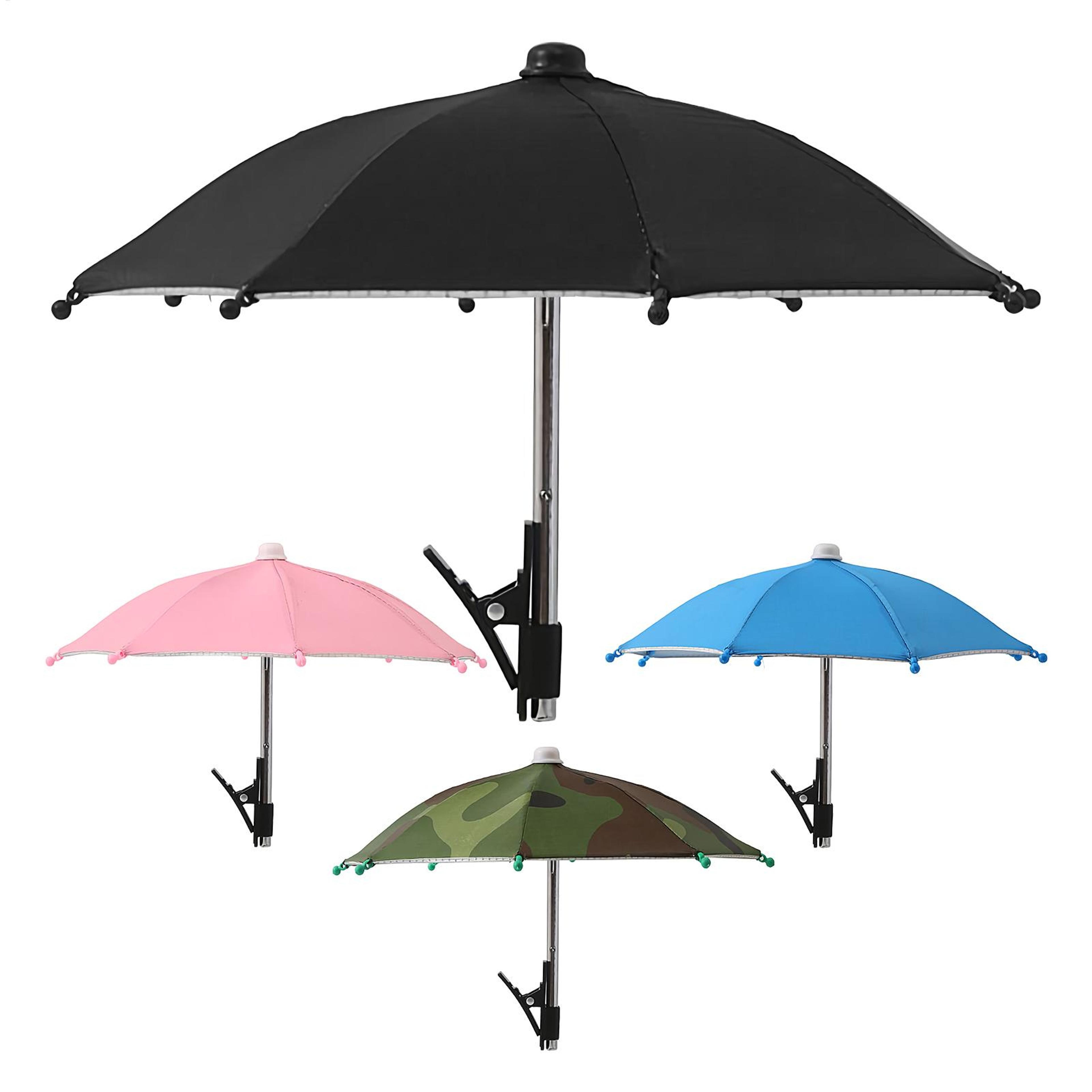 universal phone sunshade umbrella clip for outdoor cycling and smartphone uv protection