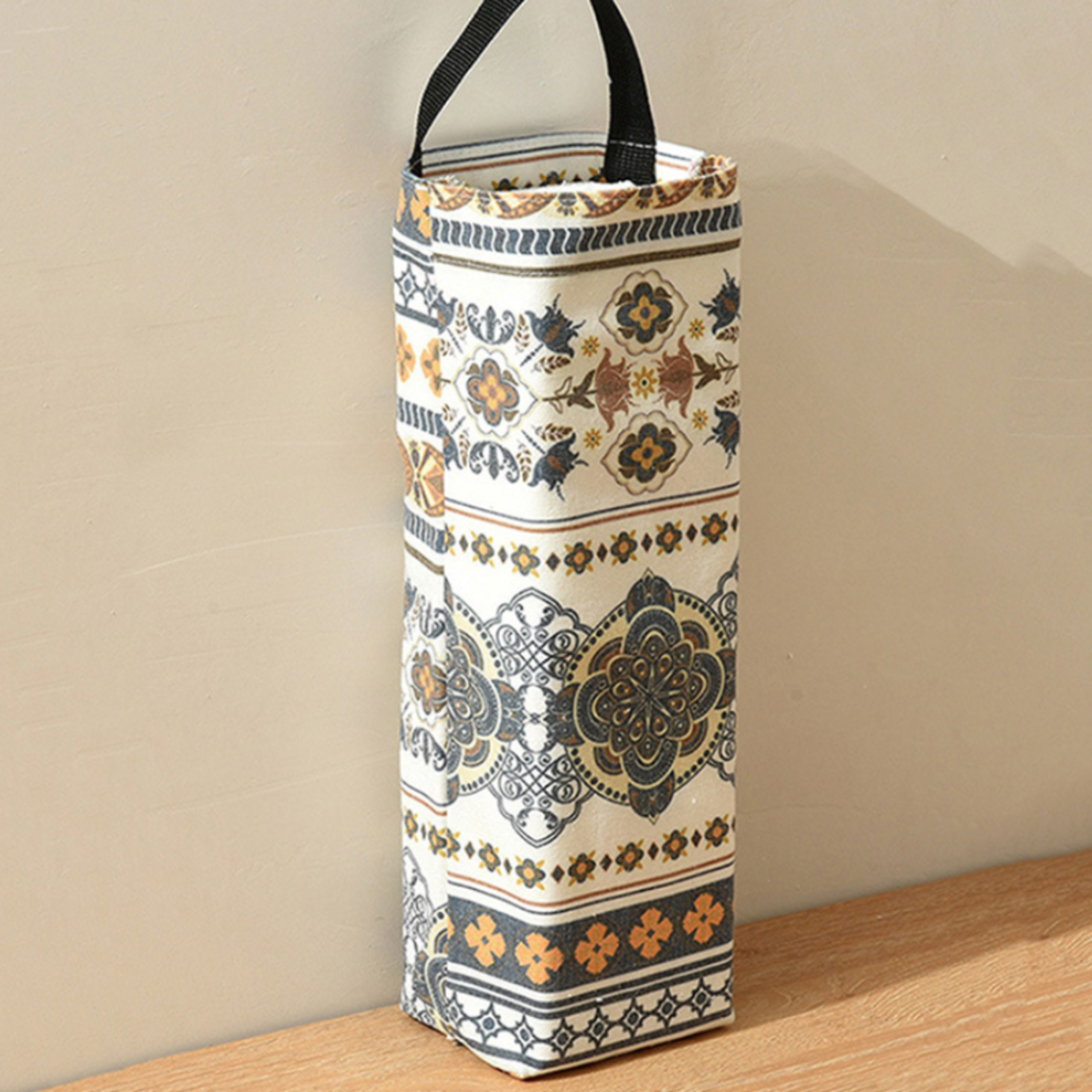 vintage wall mount plastic bag dispenser grocery bag organizer