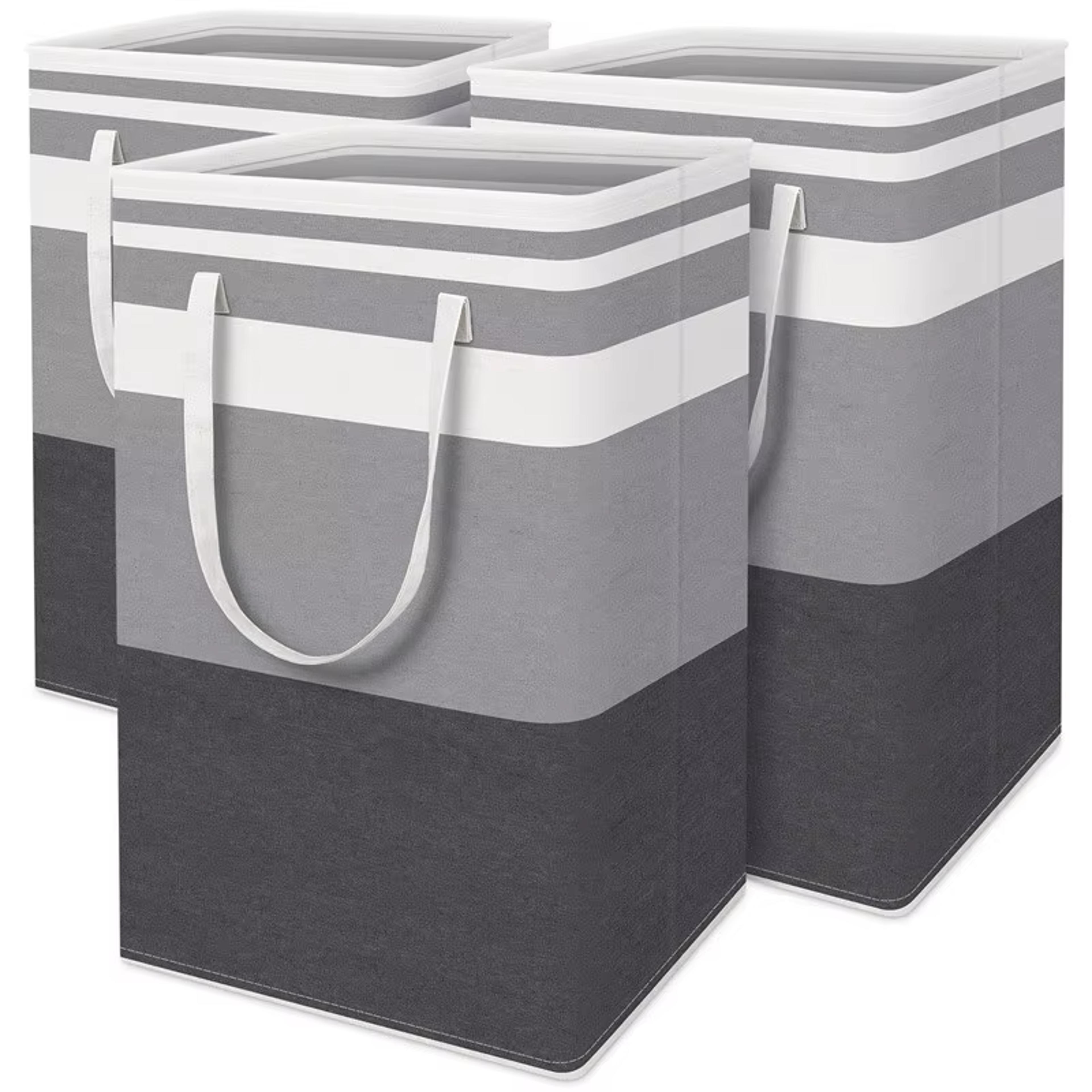 large capacity waterproof foldable cotton linen laundry basket storage bag