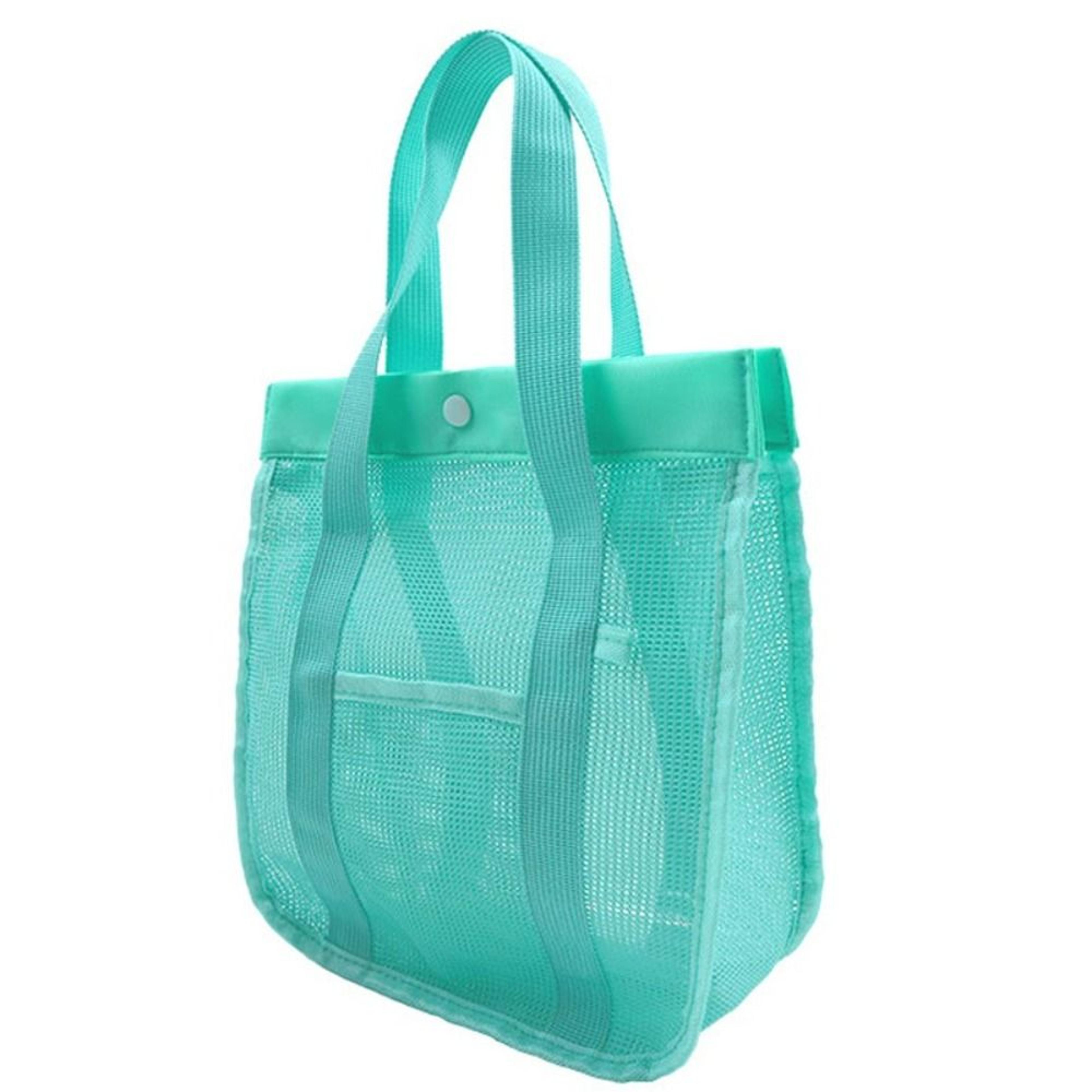 large capacity mesh bath bag portable toiletry storage bag for beach swimming