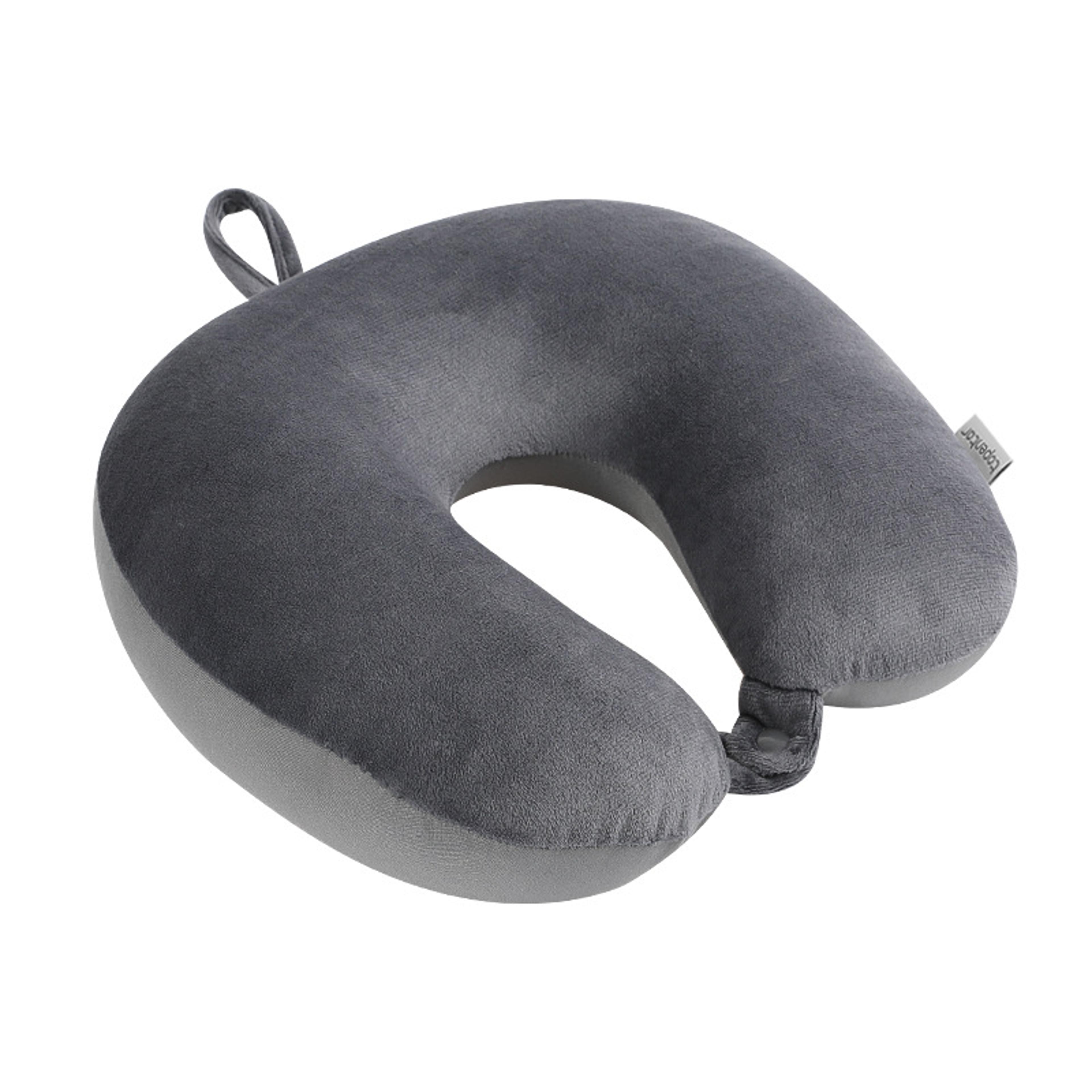 soft travel neck pillow for car and airplane comfort with foam particle support