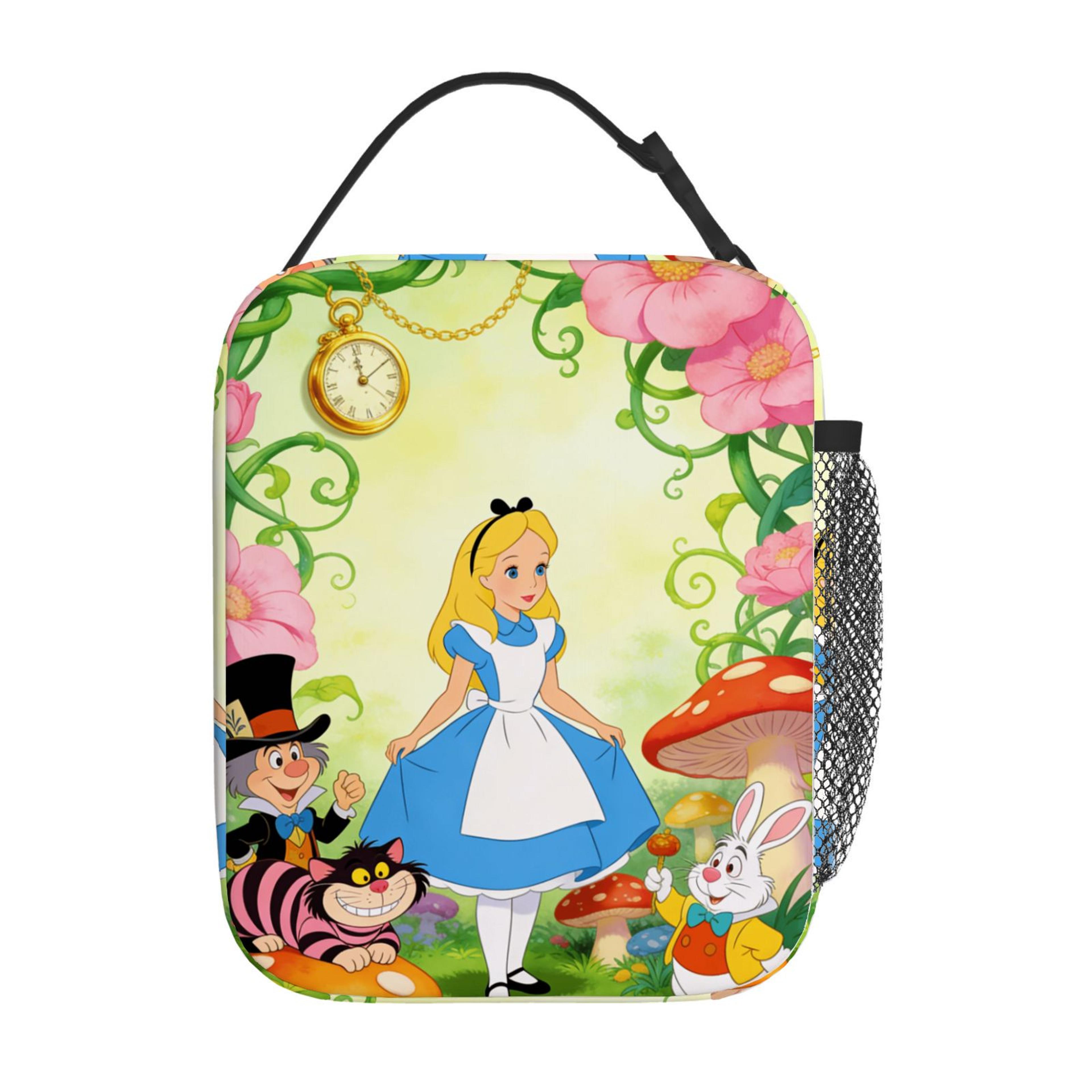 alice in wonderland lunch bag cute insulated lunch tote for school work picnic gift