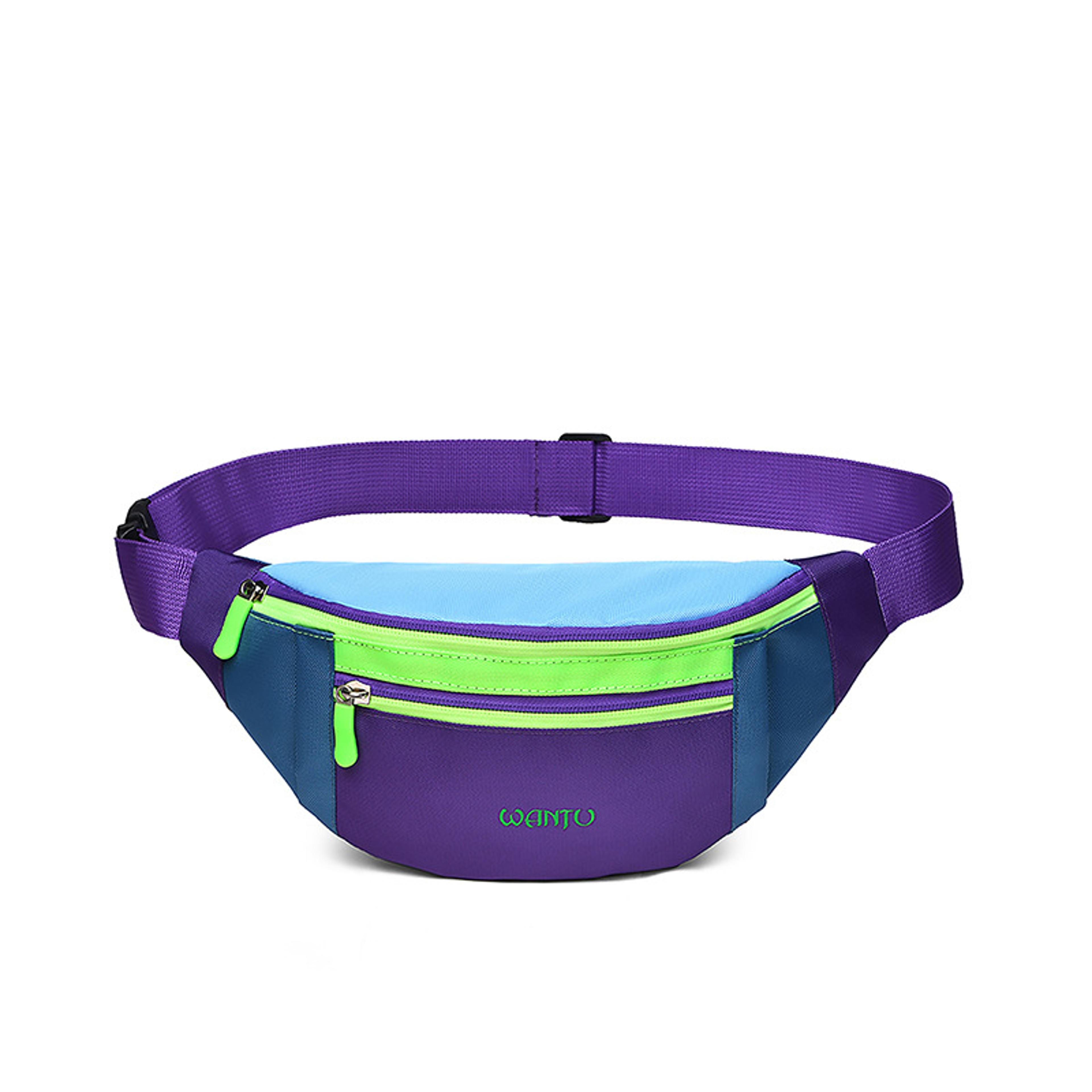 minimalist color block sling bag spacious multi pocket casual chest pack