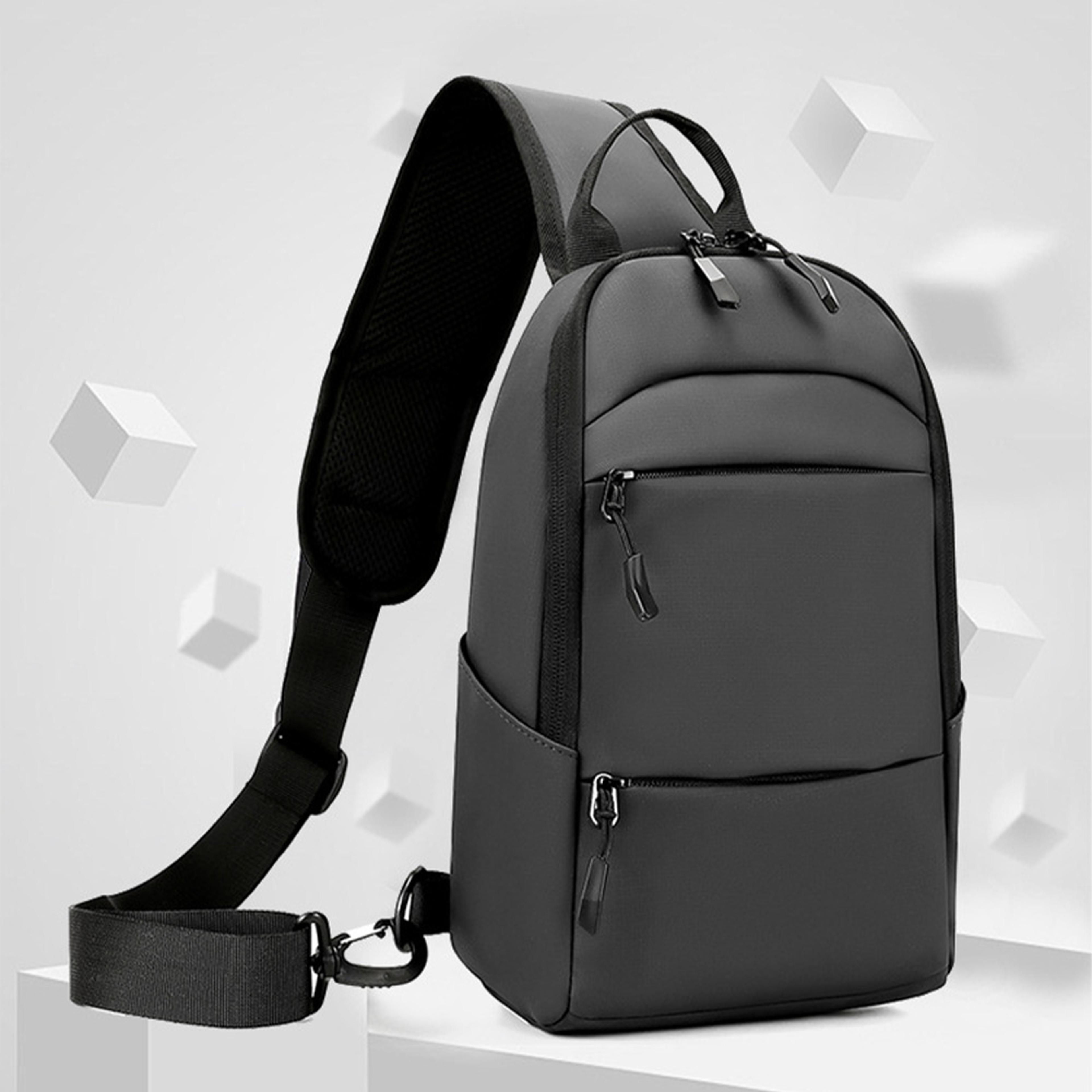 mens multifunctional chest bag lightweight crossbody sling bag for hiking travel cycling
