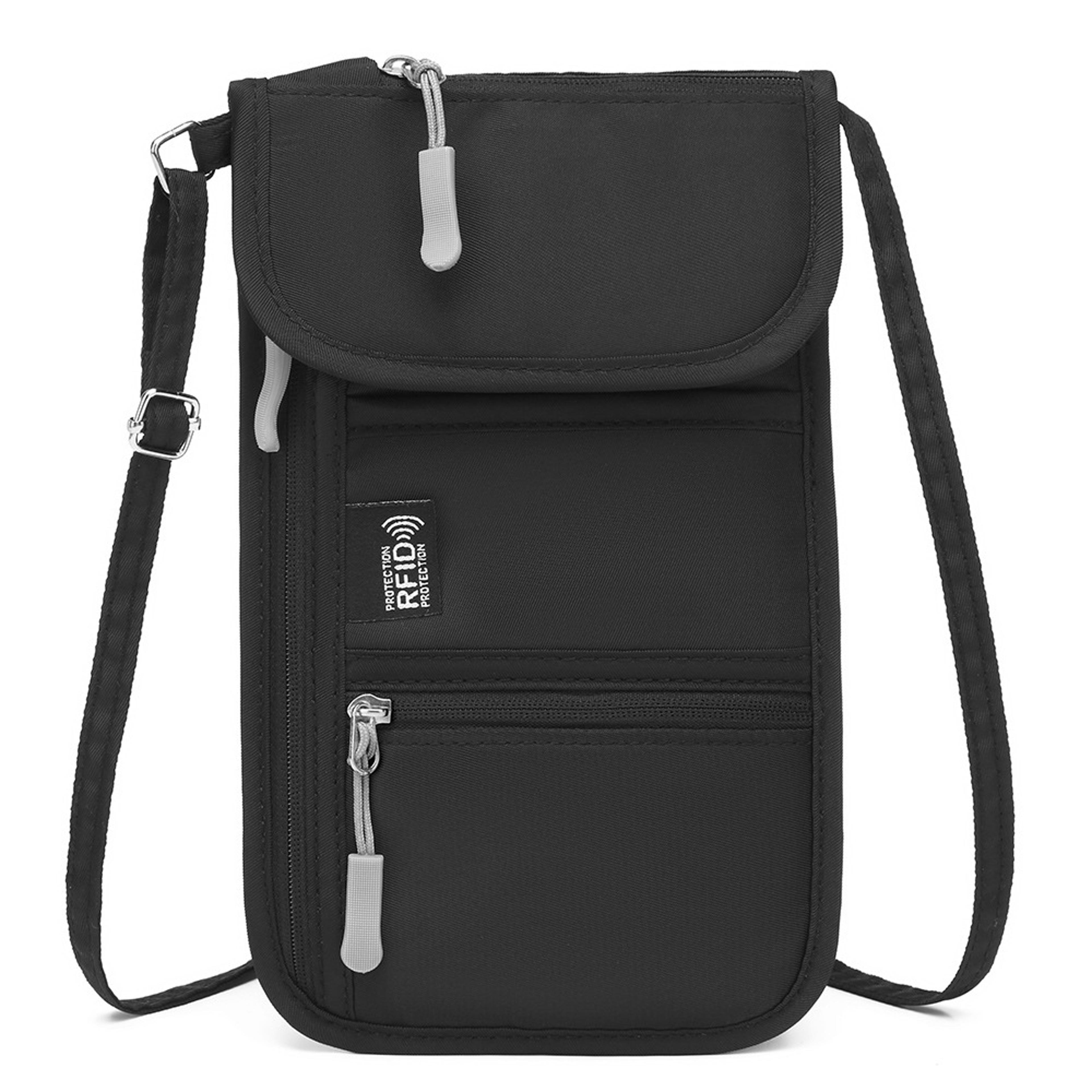 anti theft passport wallet travel organizer crossbody bag for secure journeys