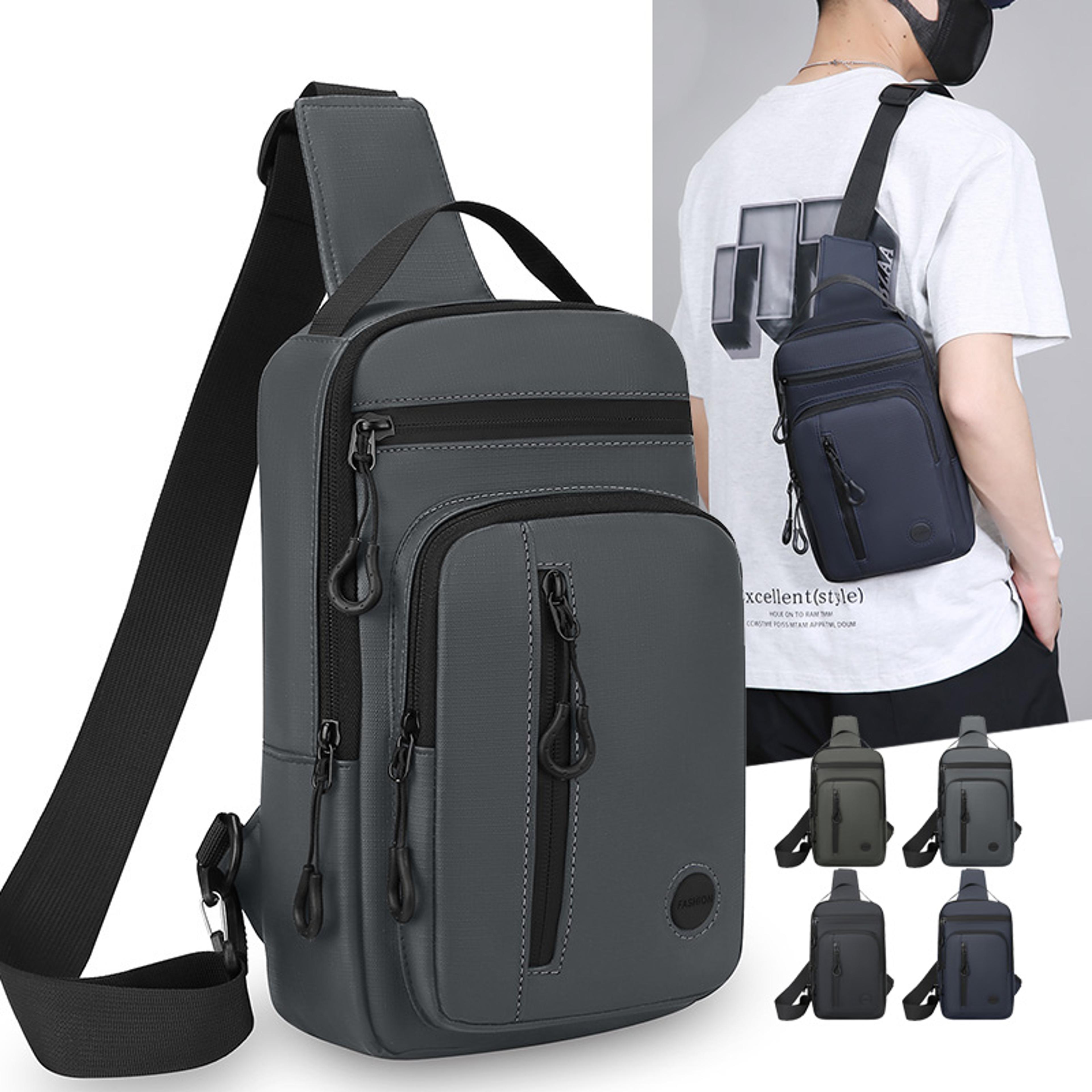 adjustable chest bag with phone pocket lightweight crossbody sling bag for travel sports and daily commute