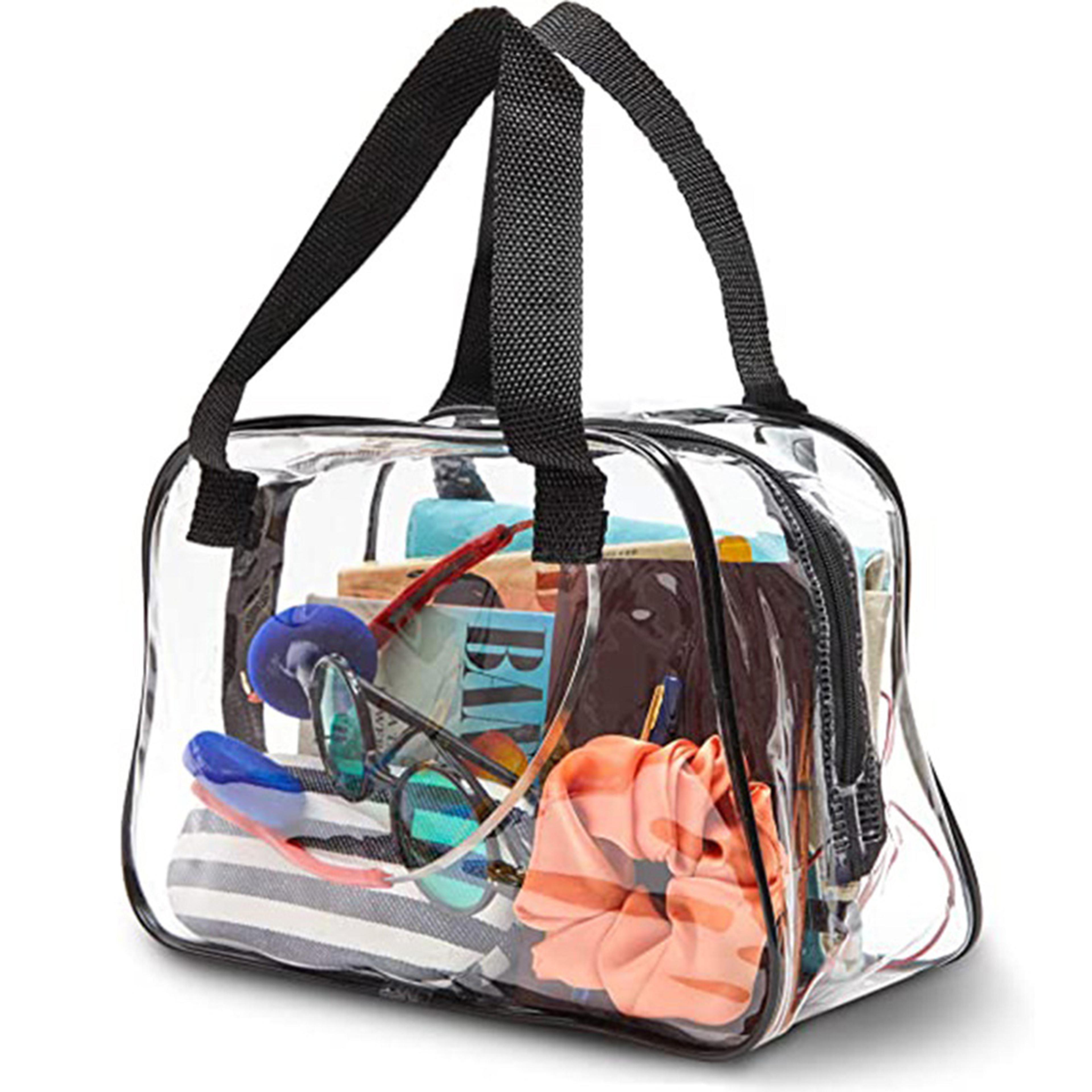 clear stadium bag transparent cosmetic bag for travel concerts and daily essentials