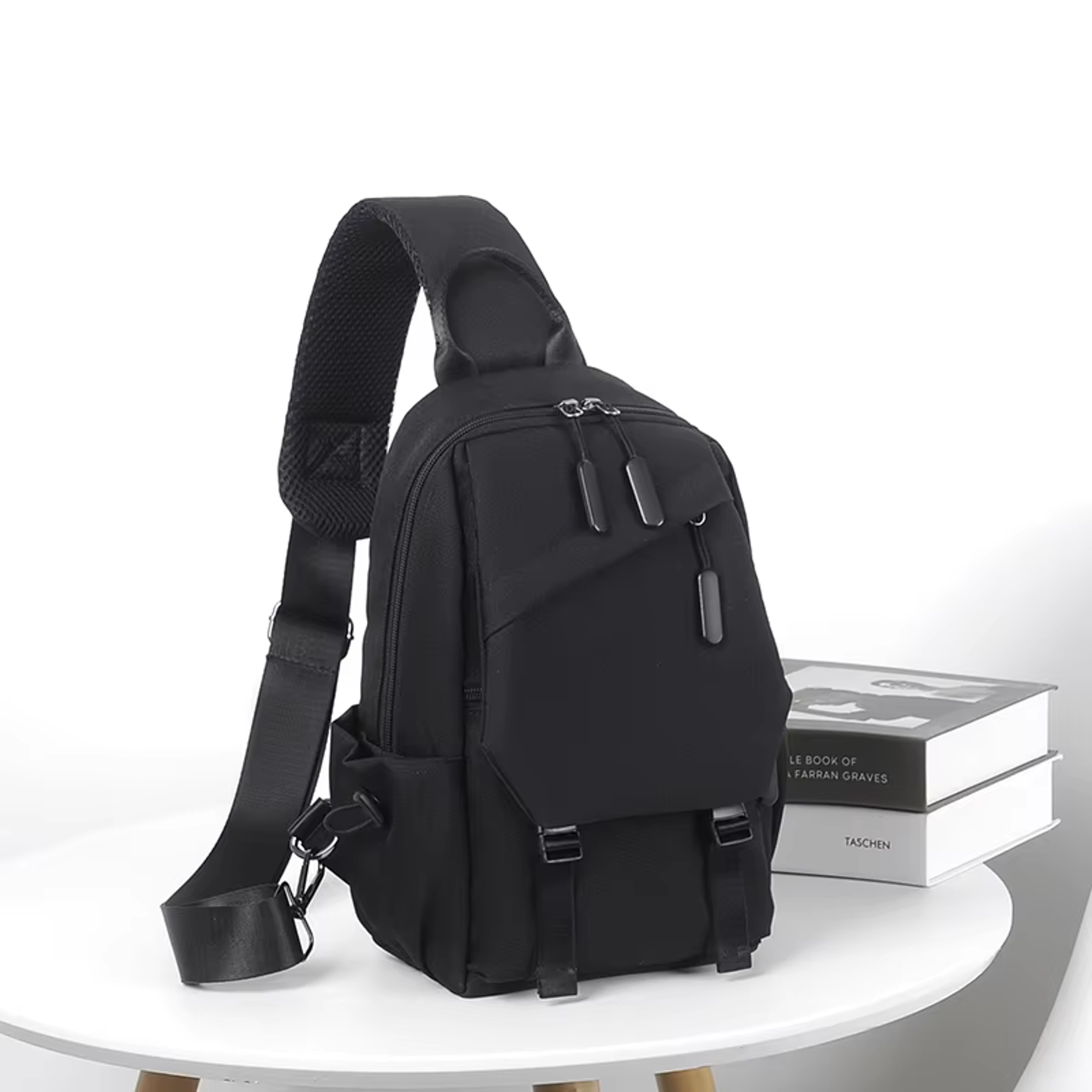 mens casual chest bag lightweight crossbody bag for travel street style