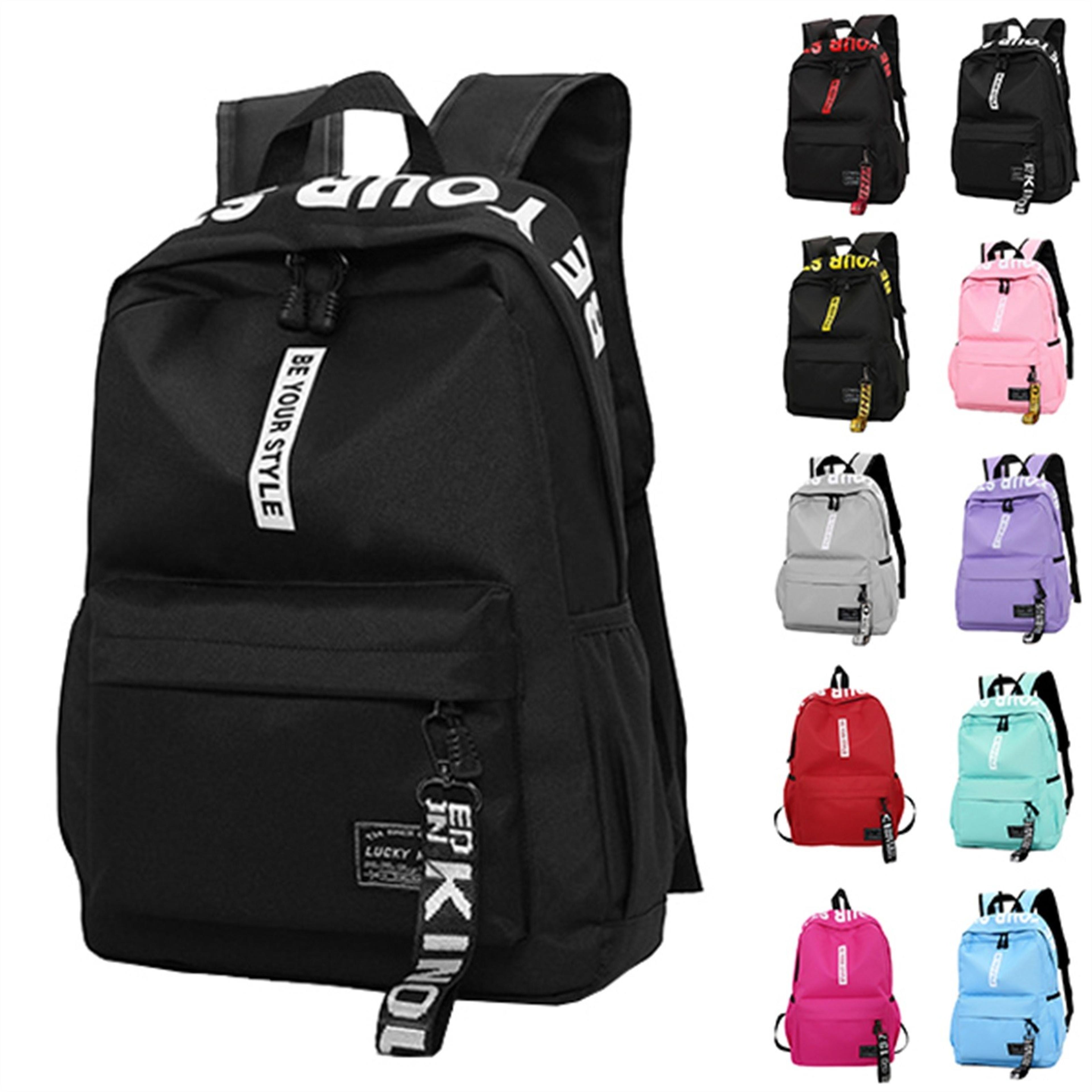 fashionable lightweight student backpack custom logo casual oxford school bag