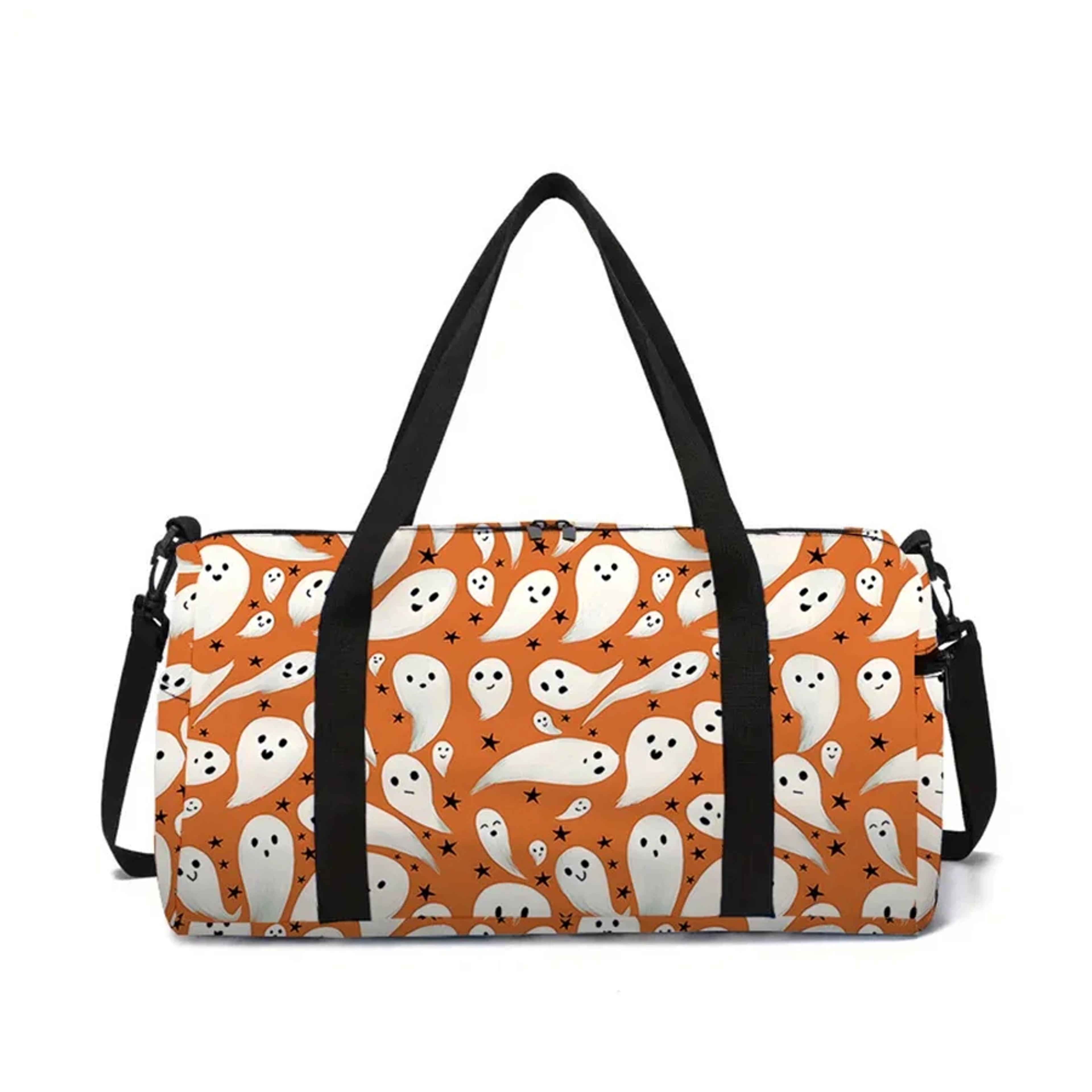 ghost cartoon kids travel duffel bag large capacity luggage bag for boys and girls