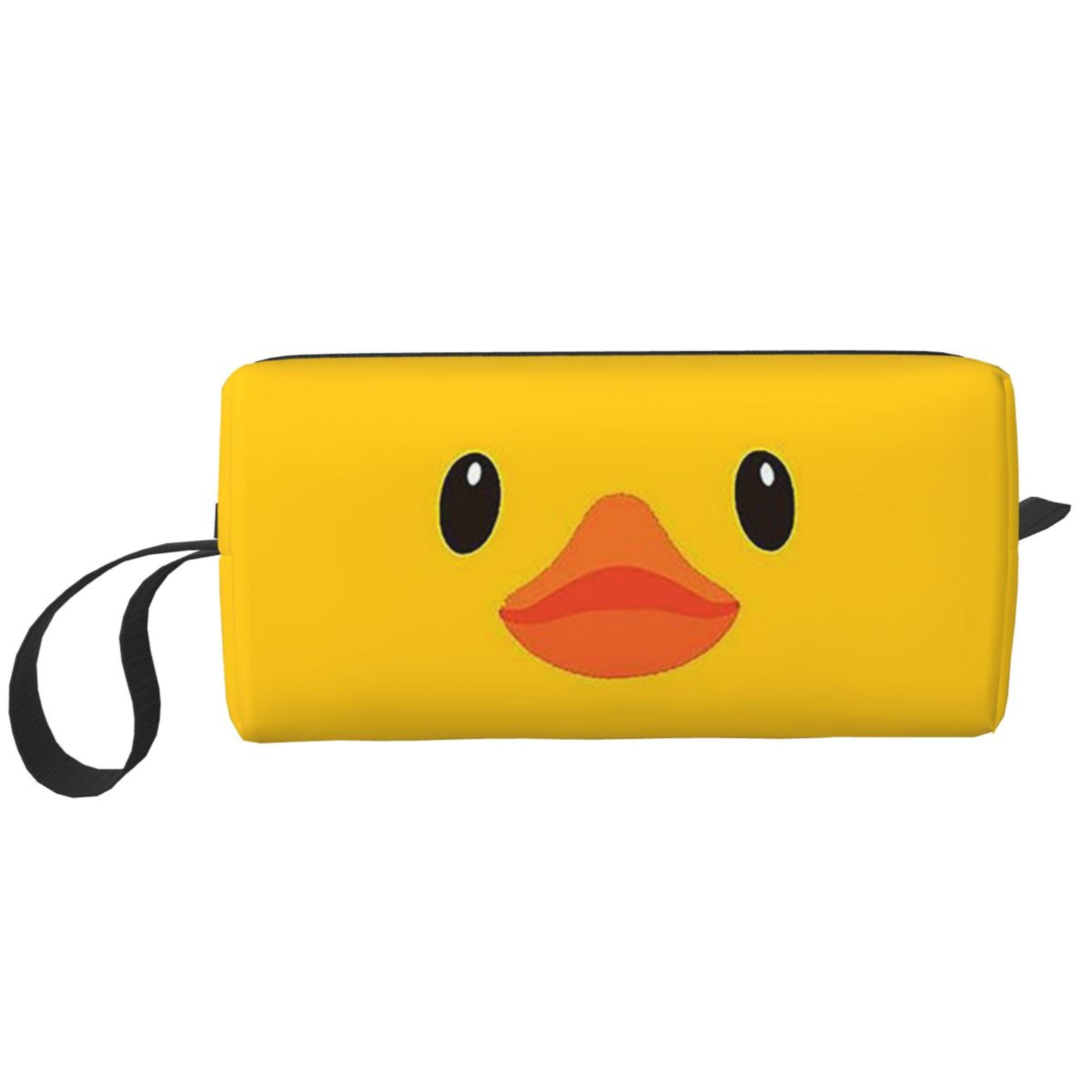 yellow rubber duck pencil case cute pencil bag for school and makeup