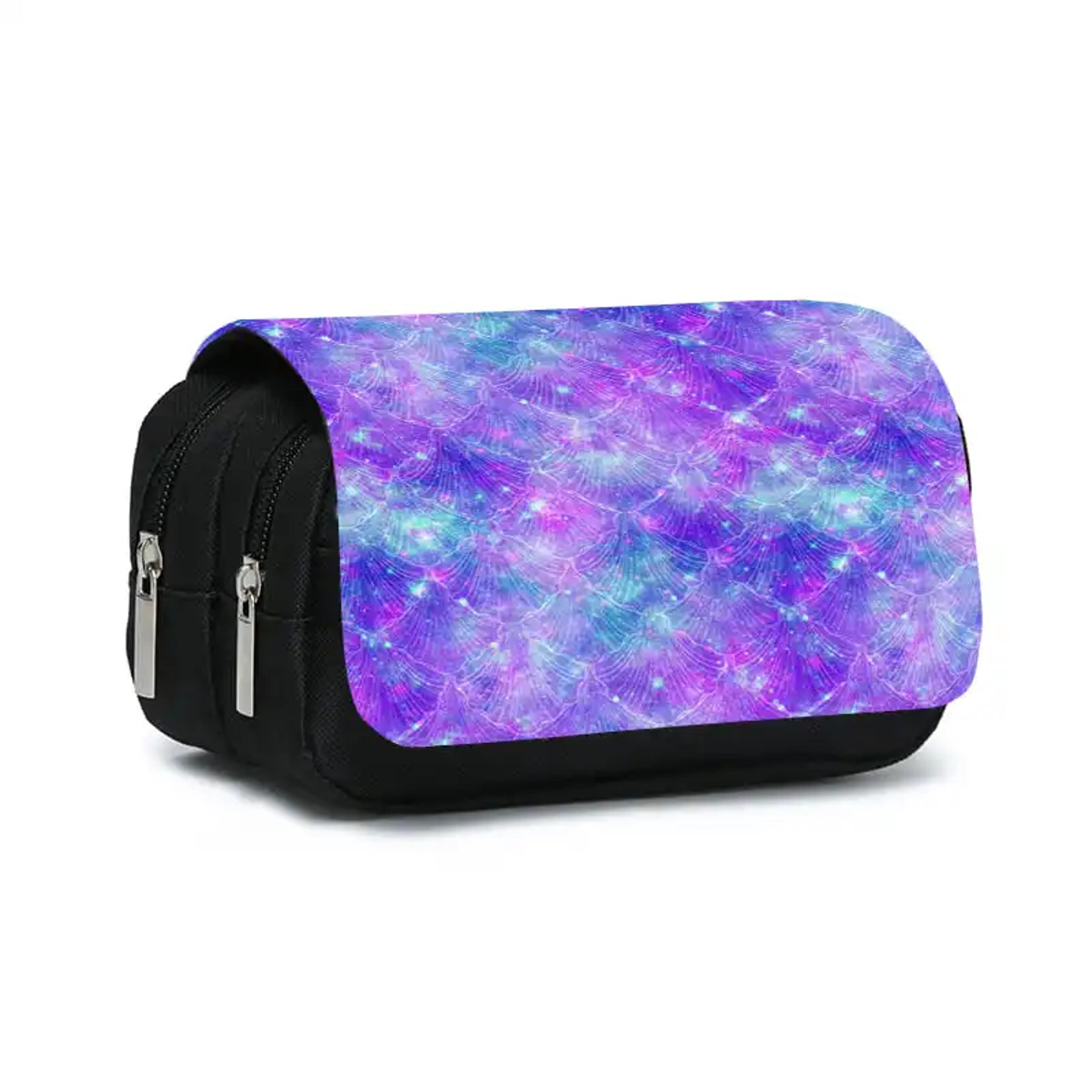 colorful double flip pencil case for kids 2d cartoon school pencil bag gift