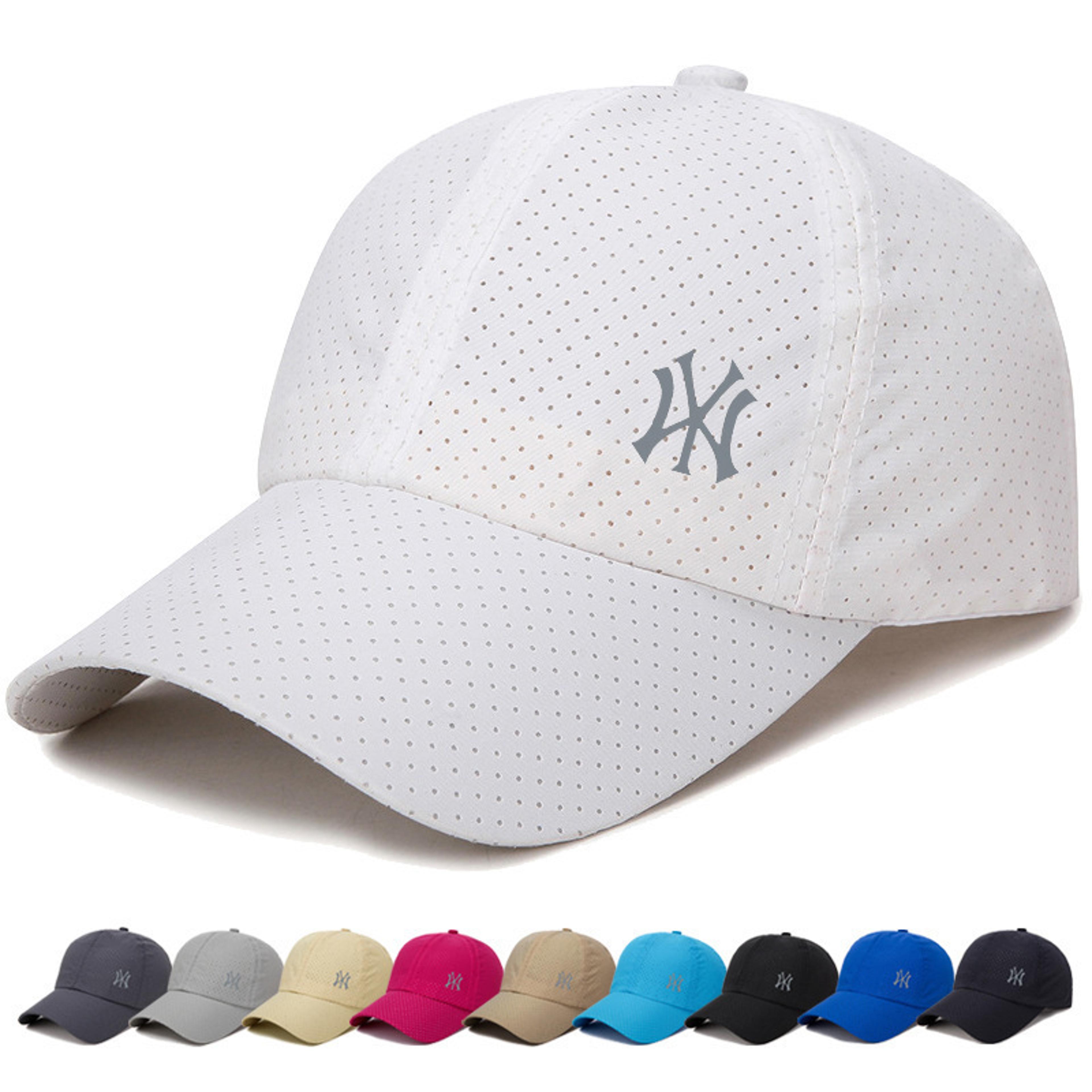 quick dry mesh baseball cap for men women adjustable outdoor sun hat