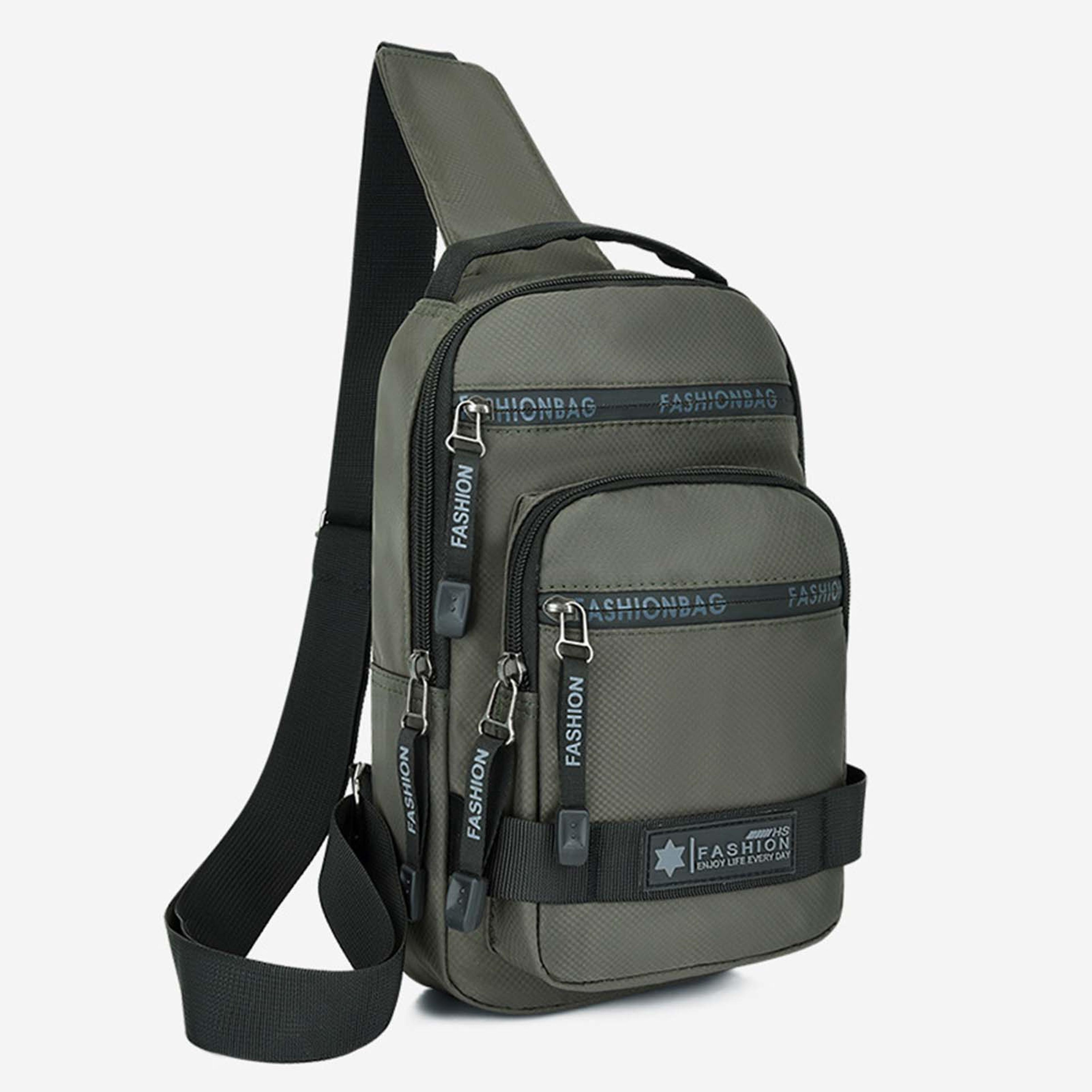 men's crossbody chest bag large capacity sling bag for travel daily use