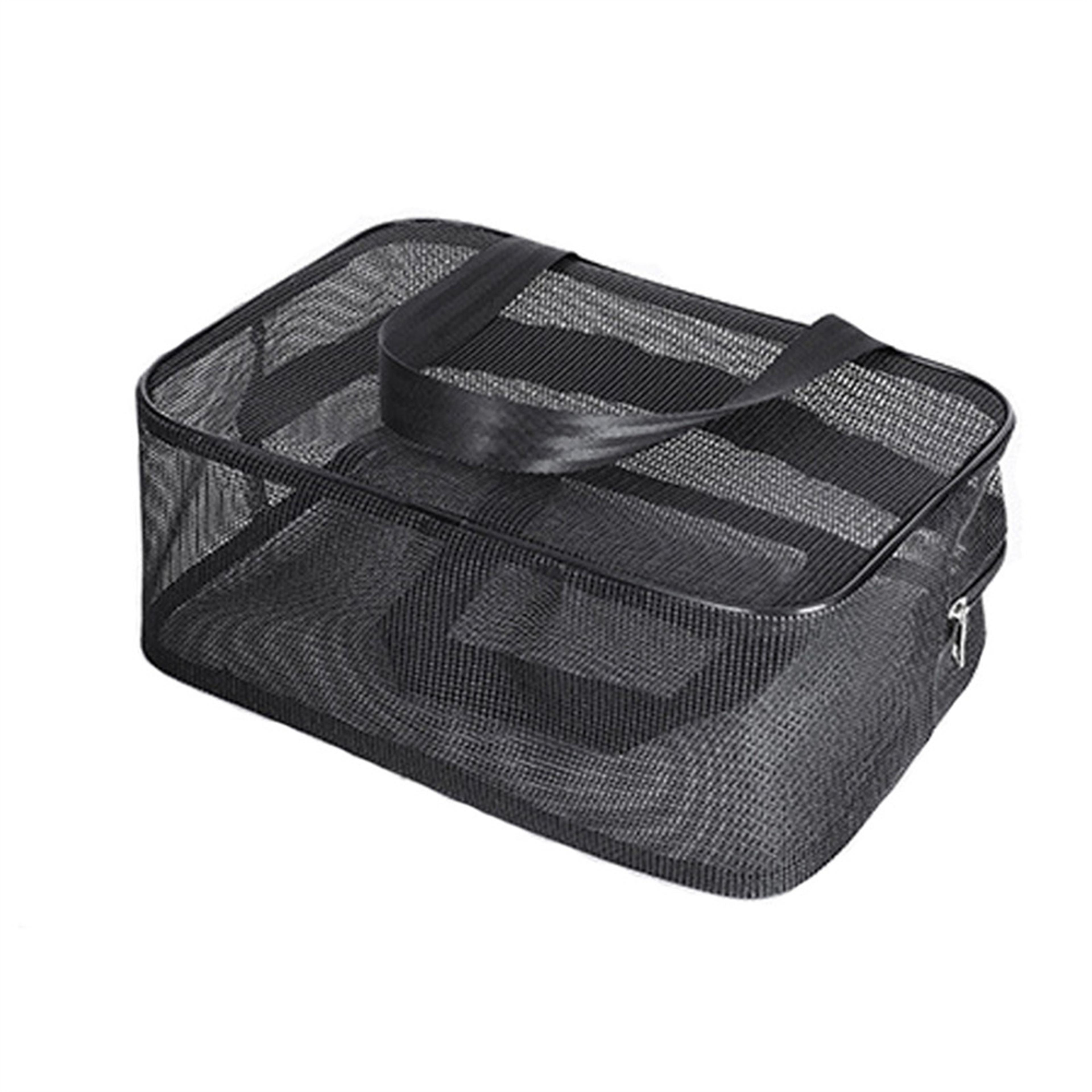 travel toiletry organizer bag with full mesh design cosmetic storage pouch