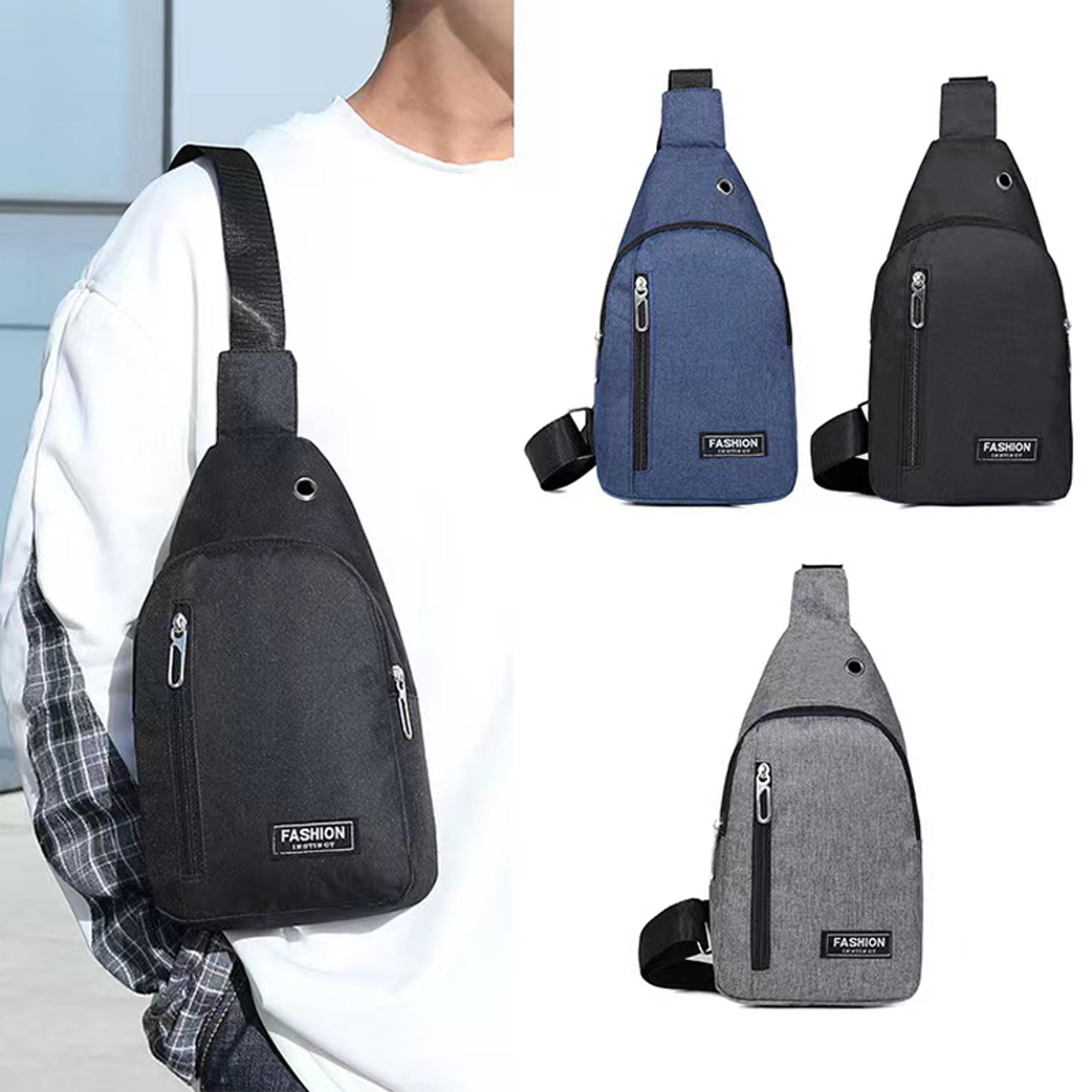 mens chest bag outdoor crossbody sling bag casual travel shoulder pack