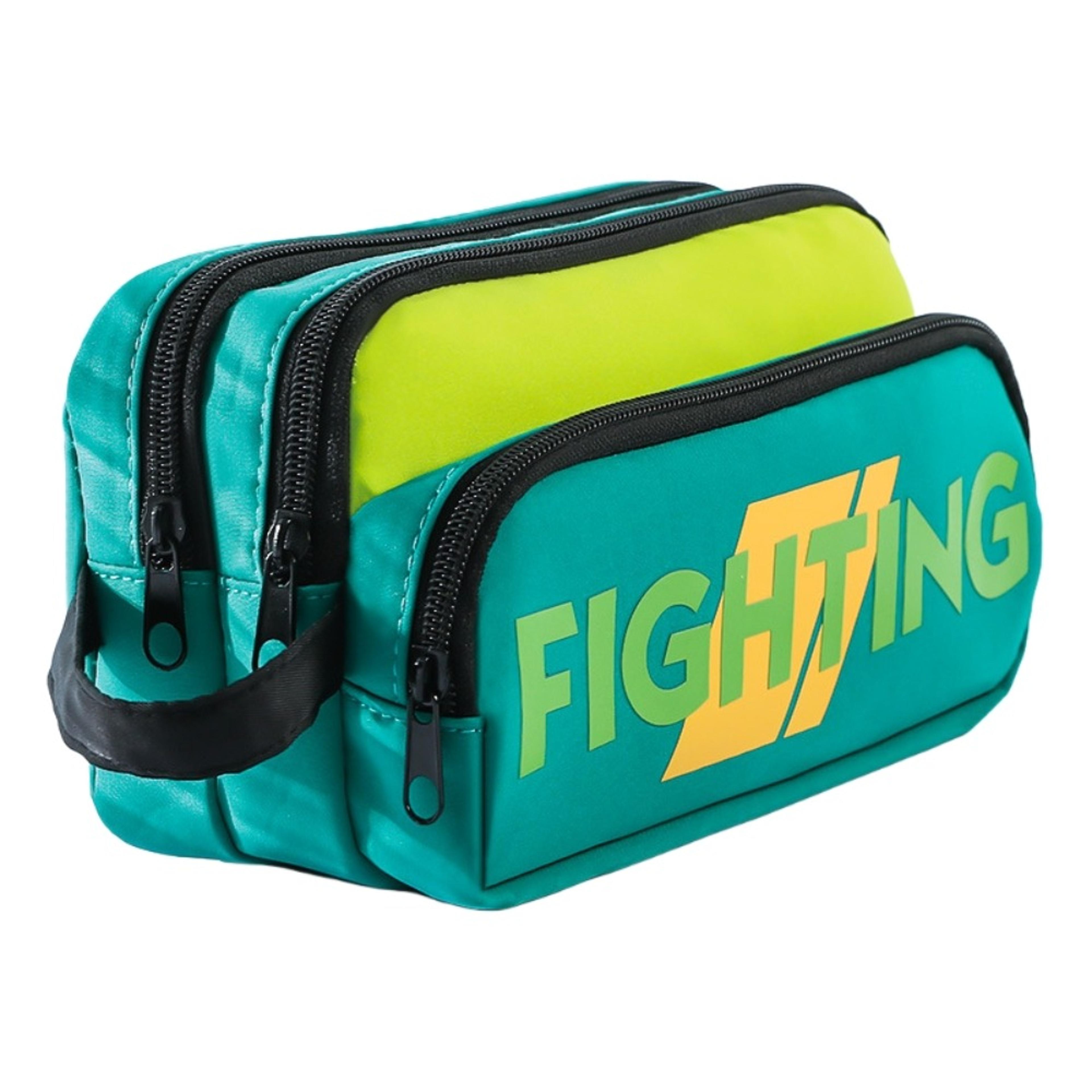 large capacity pencil case multi layer zipper organizer bag for students