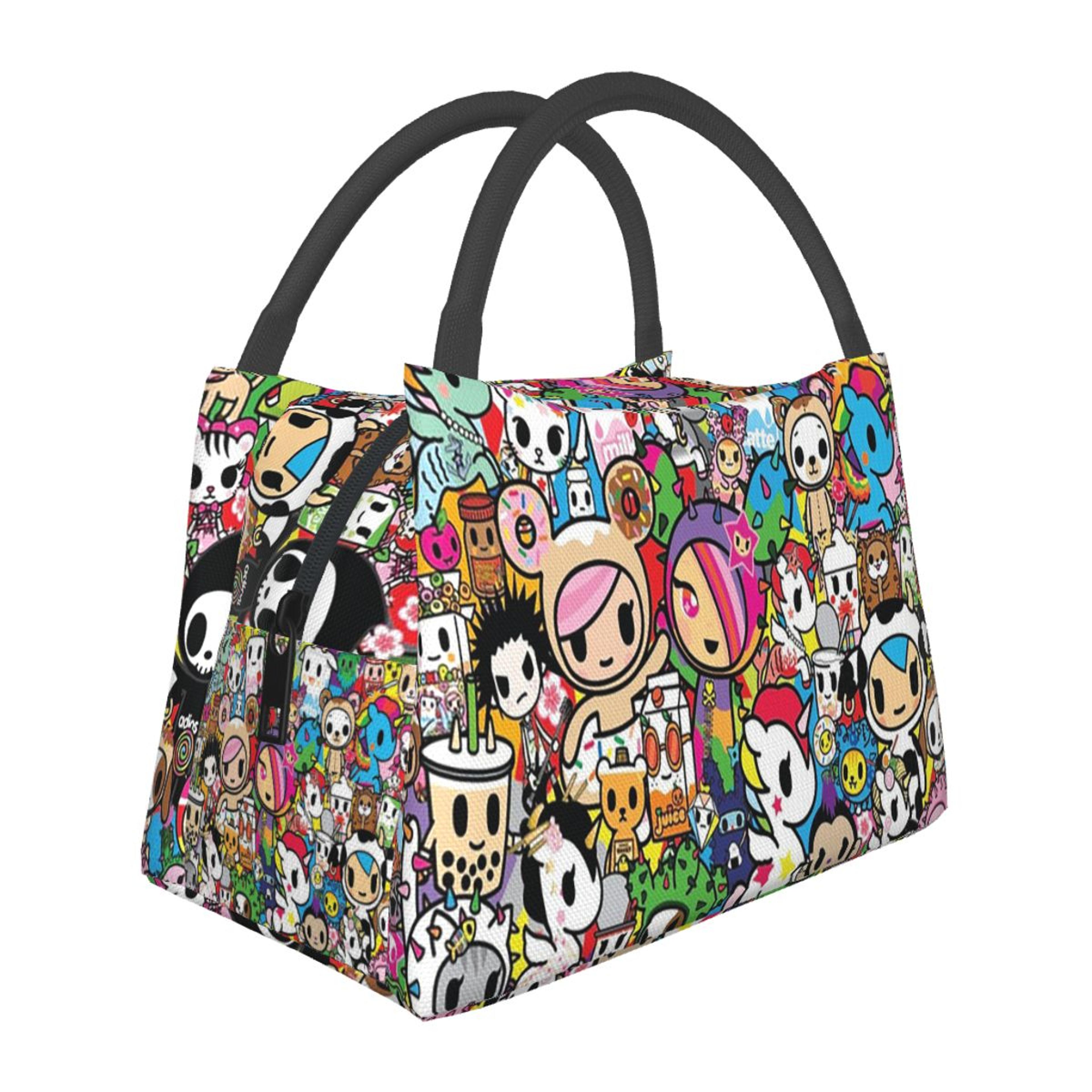 donutella sandy unicorno insulated lunch bag portable cooler tote