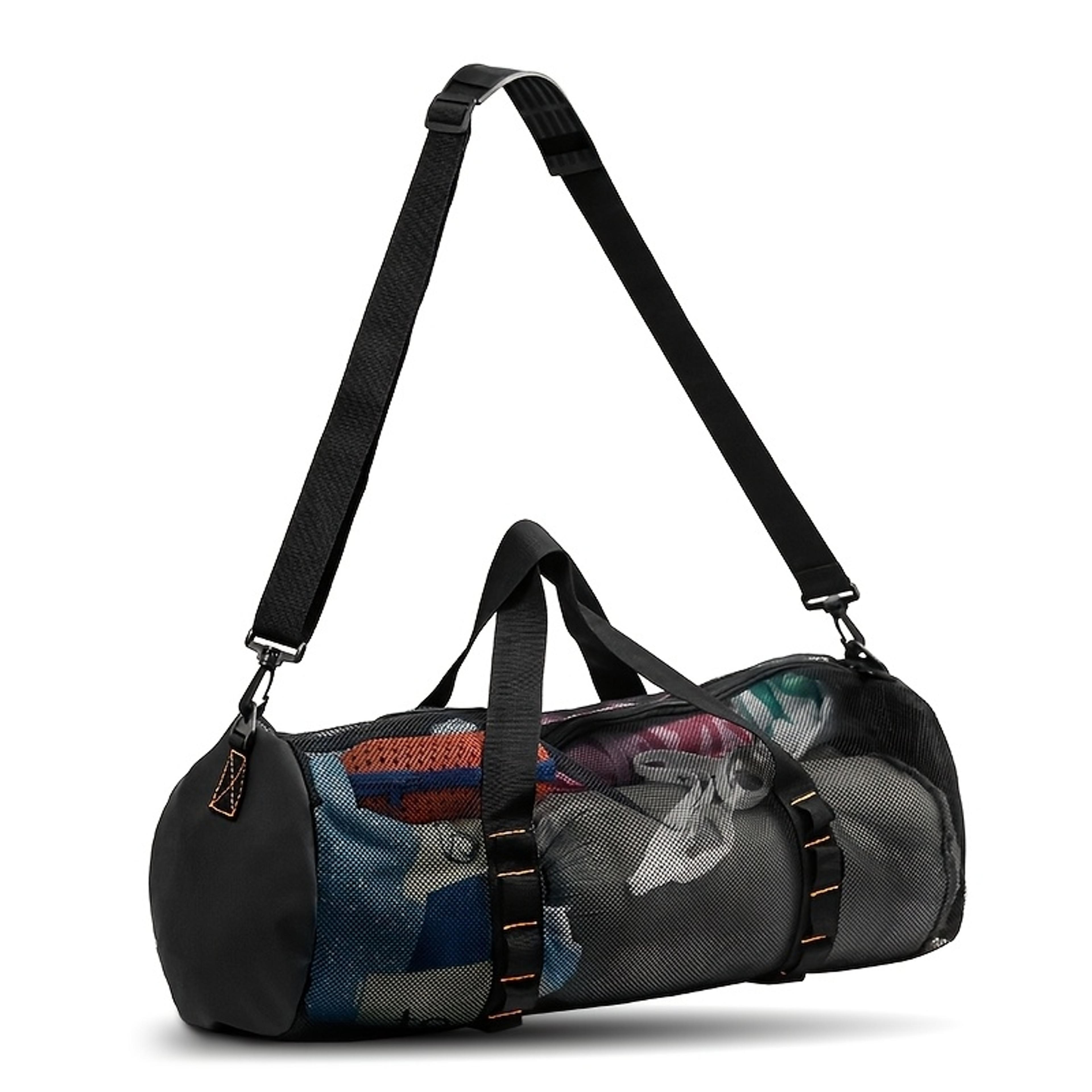 large capacity mesh swim bag quick dry beach and gym duffel bag with adjustable strap