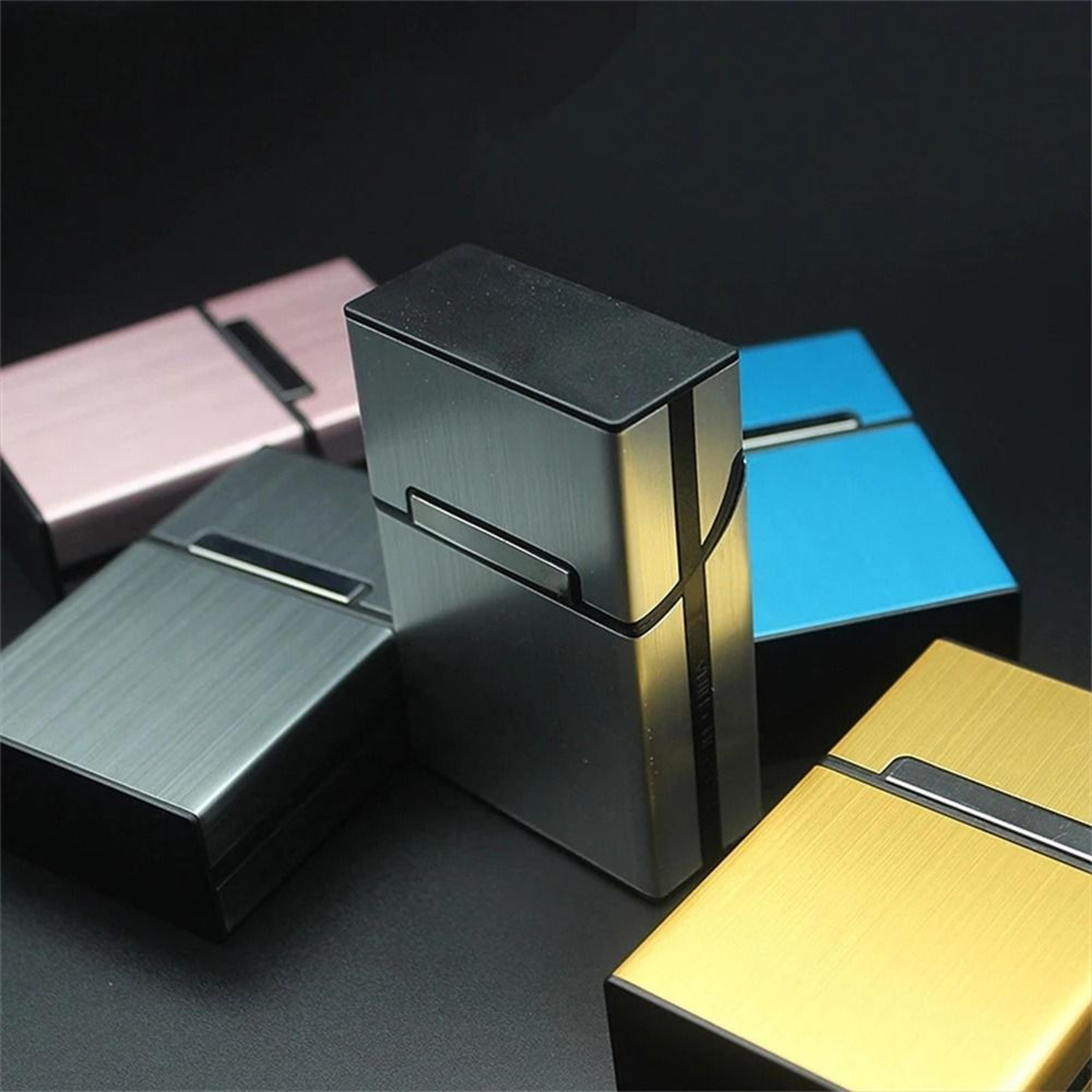 premium aluminum alloy business card holder magnetic metal pocket case