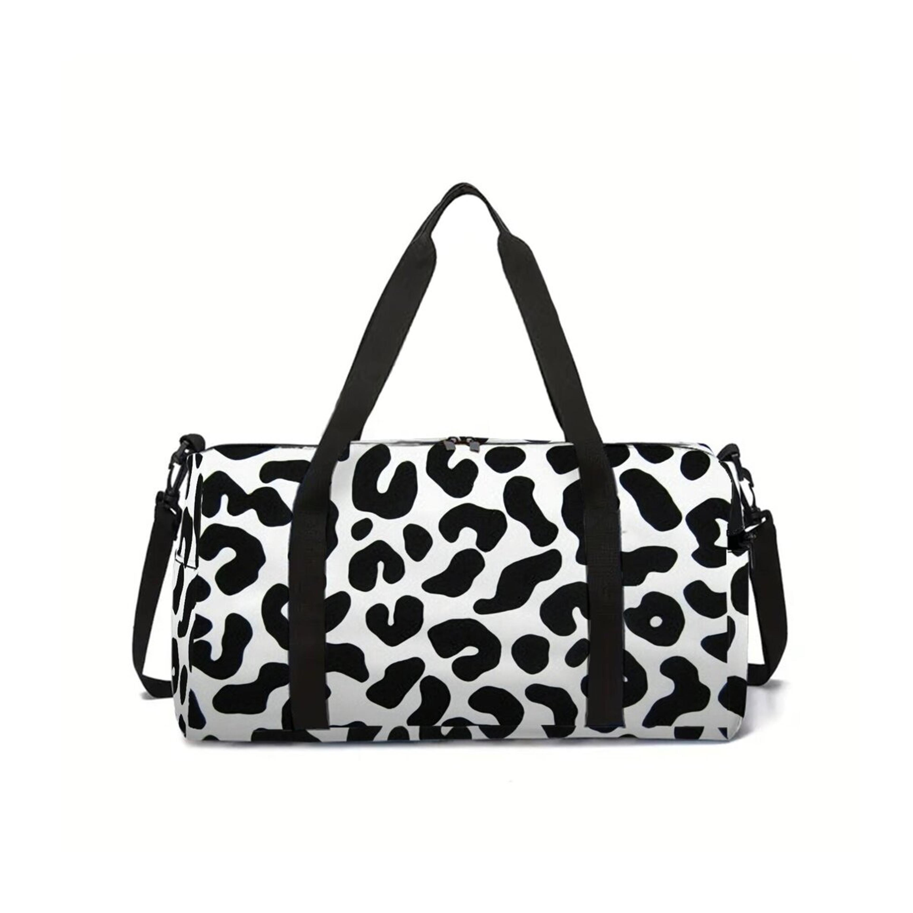 spotted stripes cartoon travel duffel bag for kids large capacity luggage bag