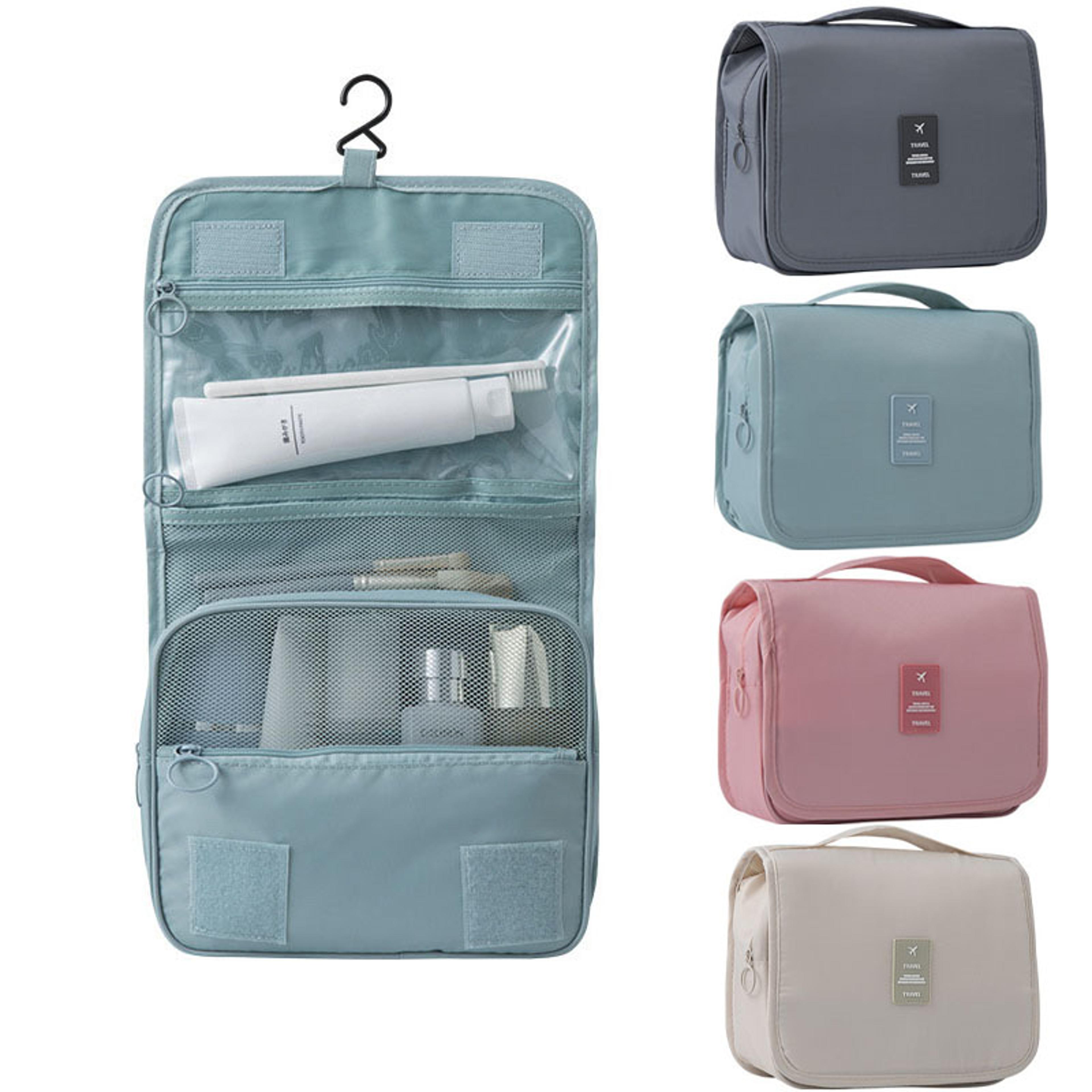 high capacity travel makeup bag waterproof toiletries organizer beauty storage pouch