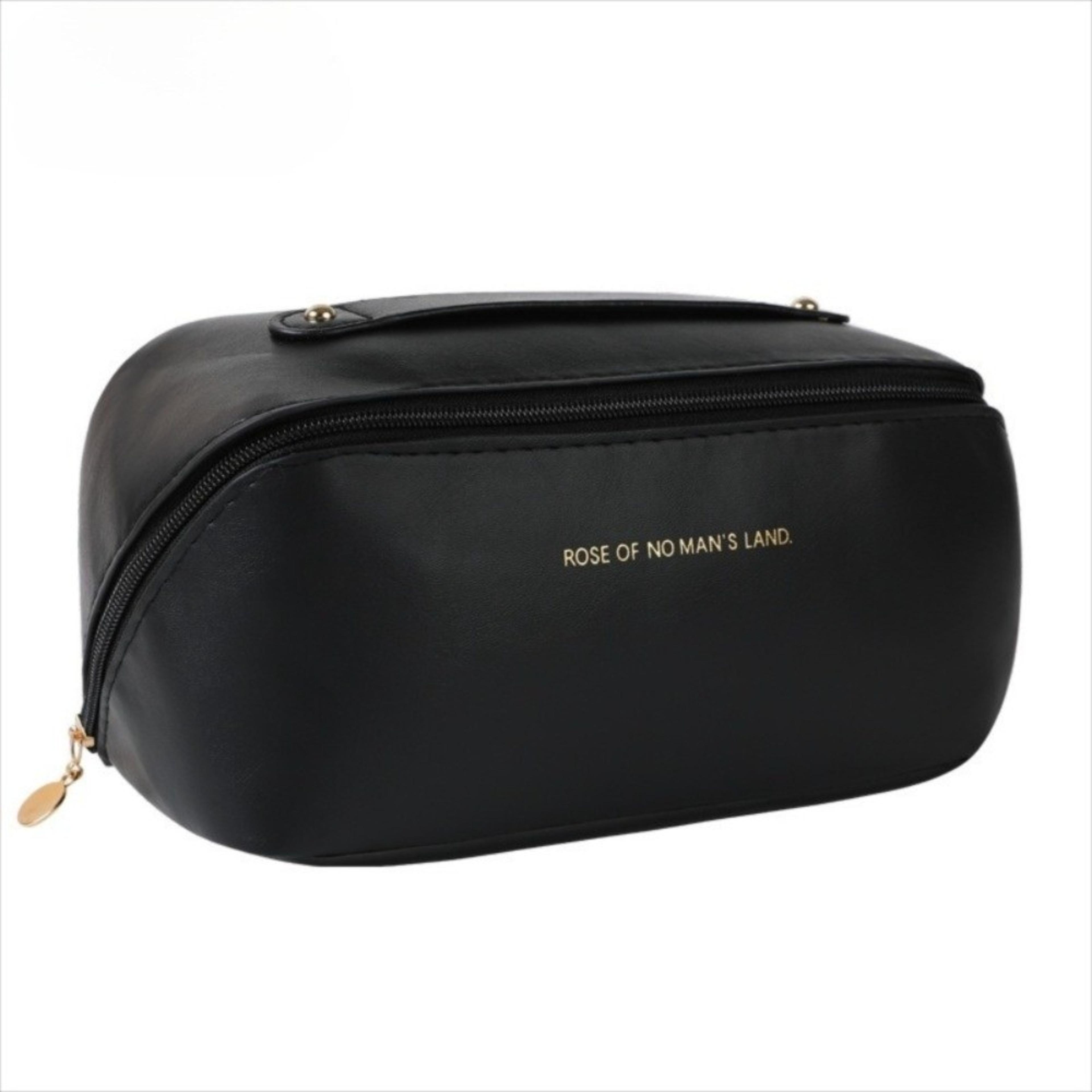 large capacity portable tote makeup bag travel organizer with multi compartments