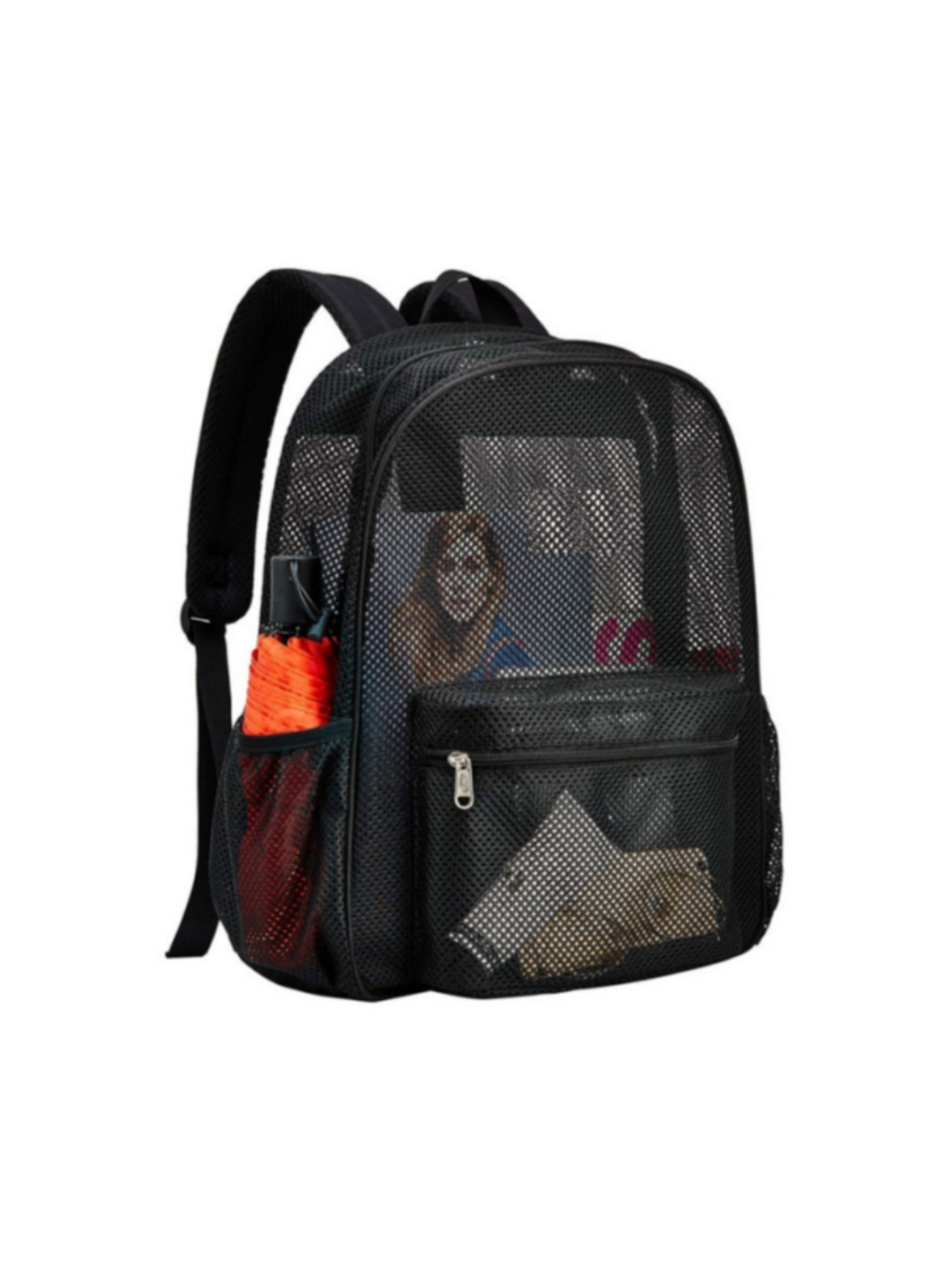 womens mesh breathable backpack lightweight hollow design travel storage bag