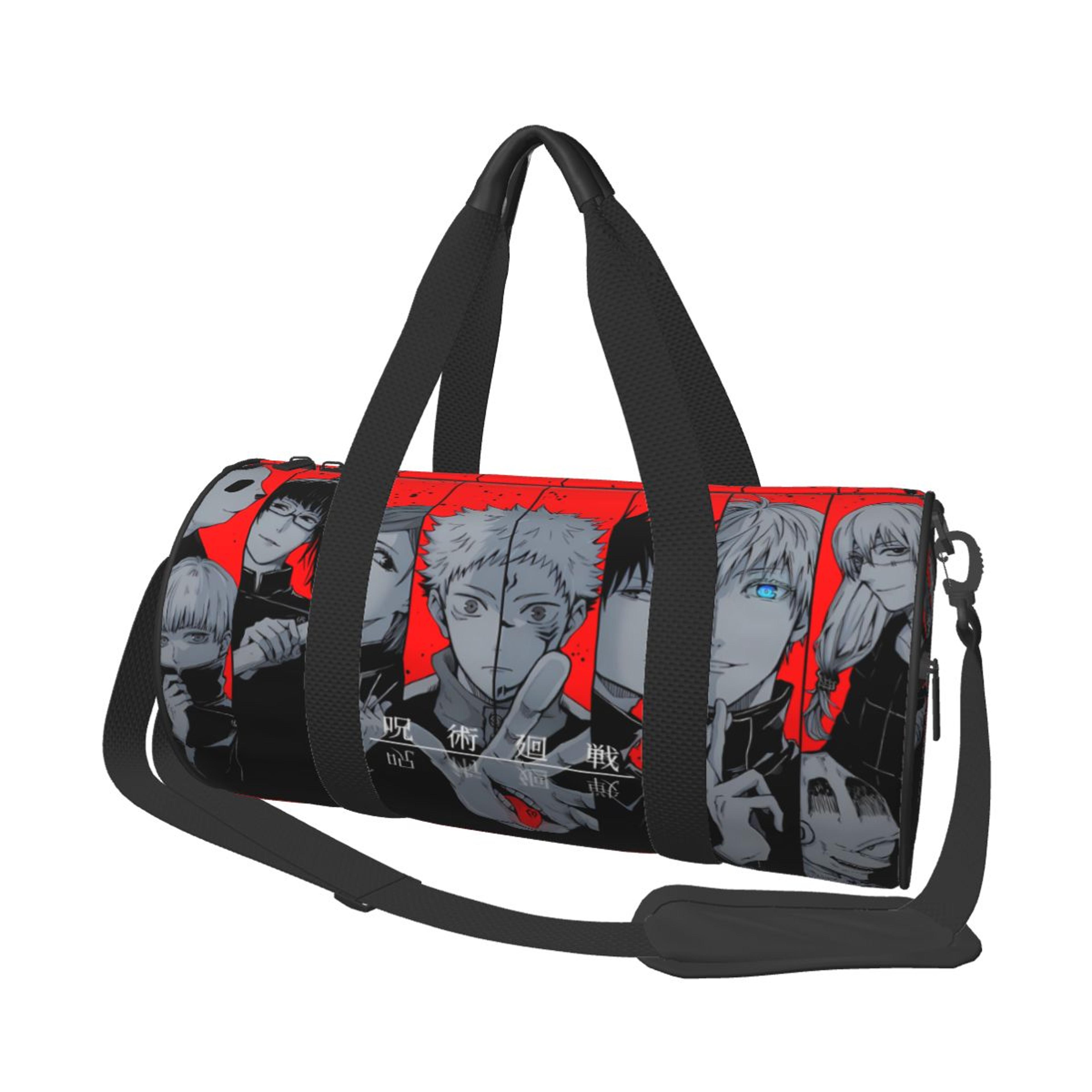 anime satoru gojo gym bag with shoe compartment for training travel and fitness