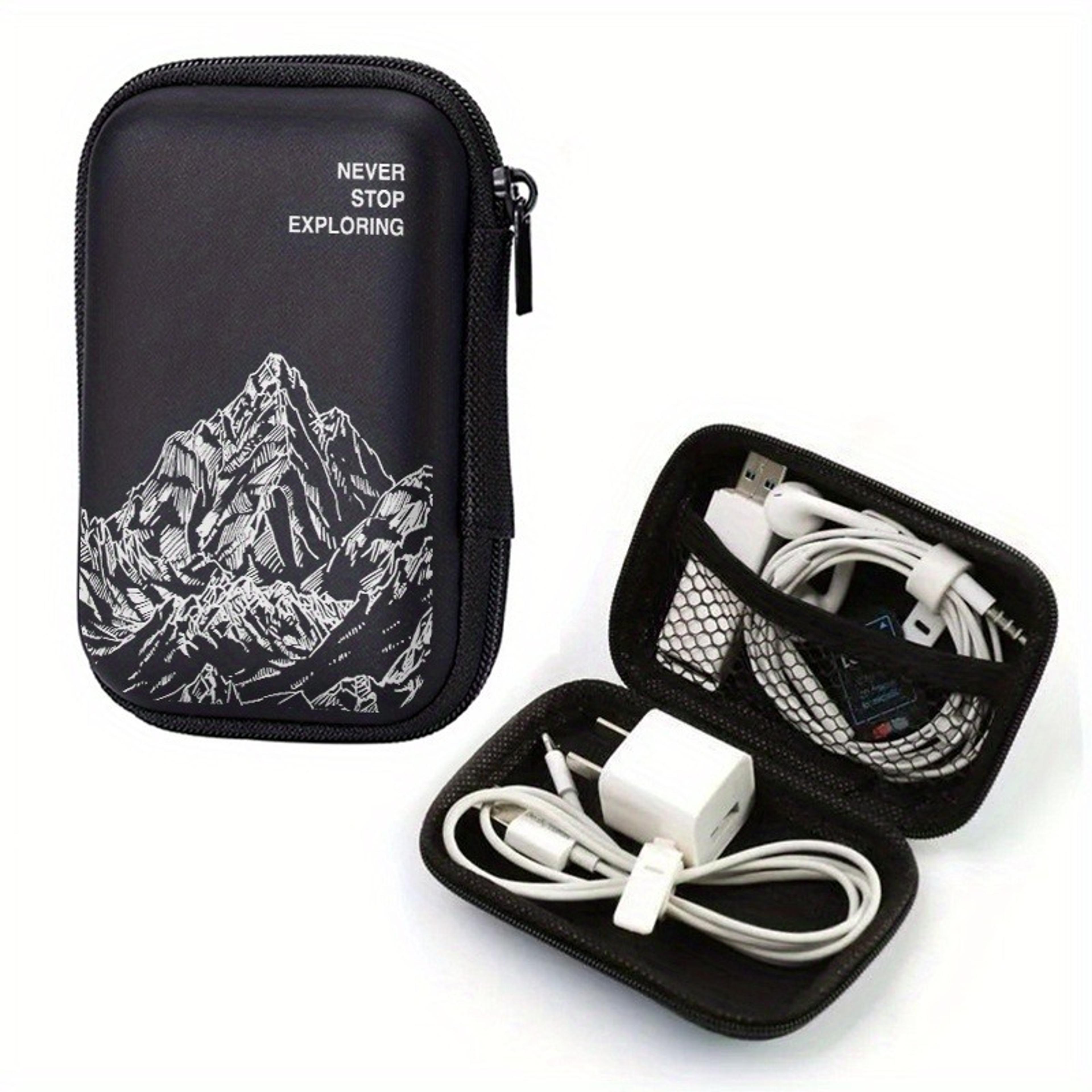 mountain explore shockproof electronics organizer case portable travel storage bag