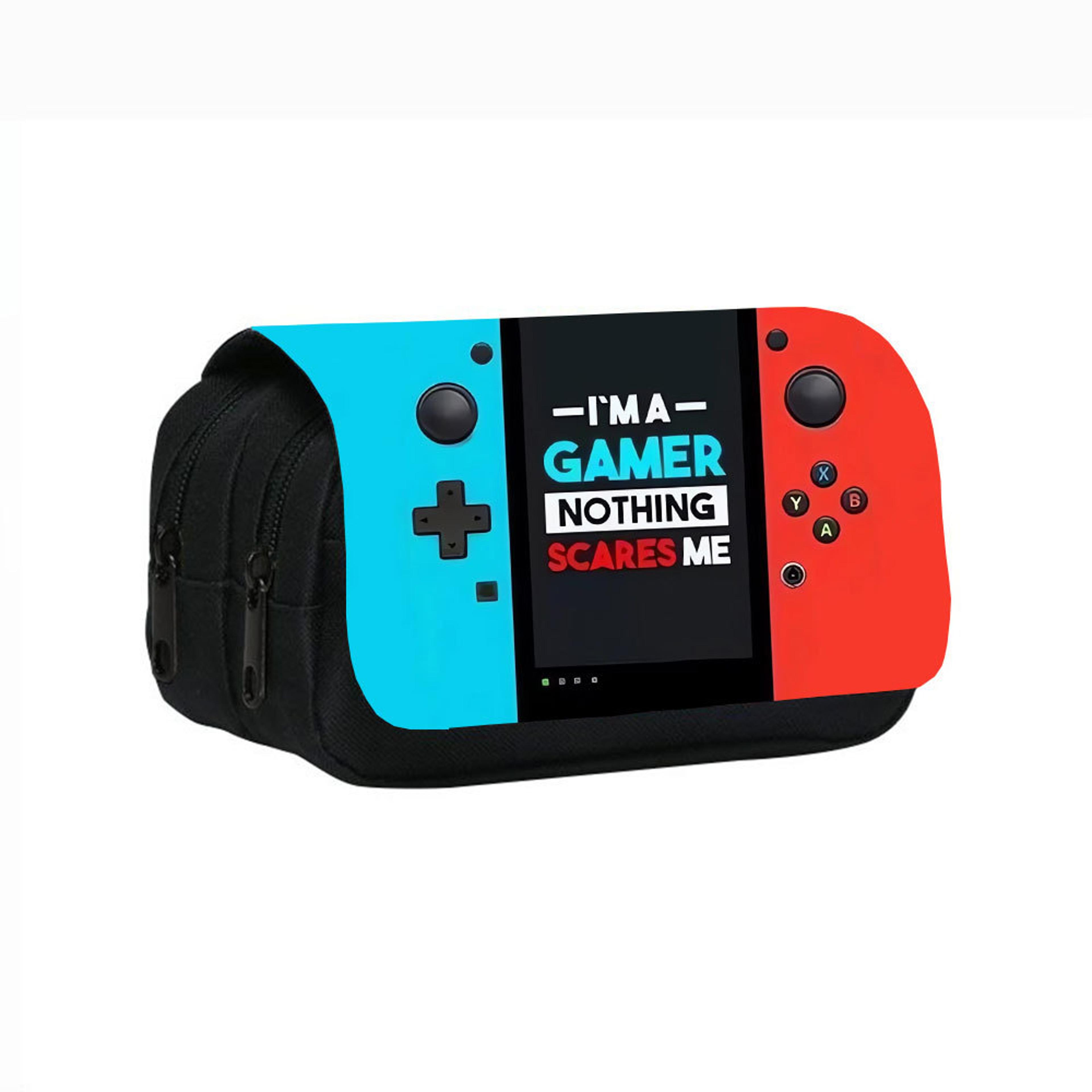 games console double layer pencil case for kids cartoon school supplies organizer