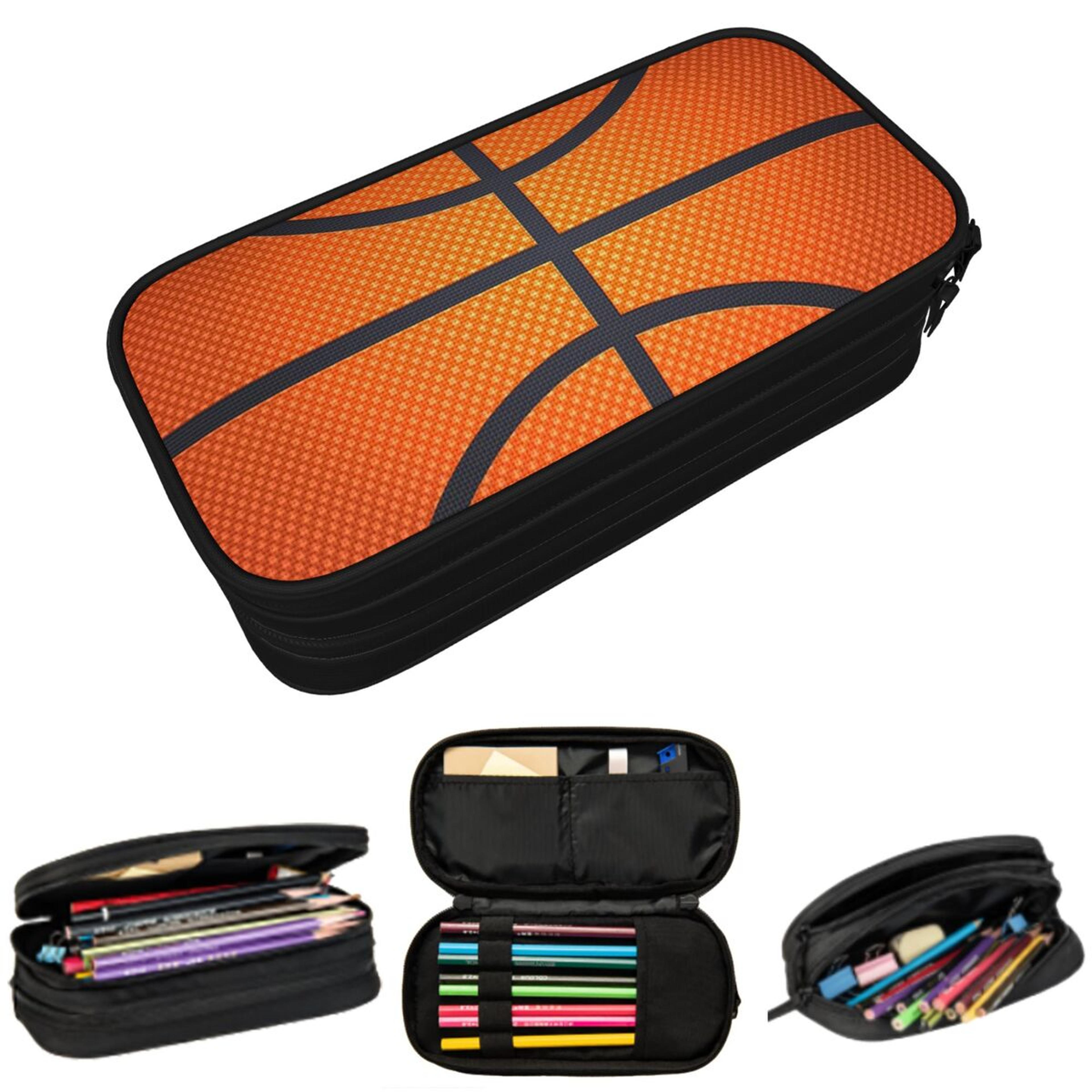 basketball court design pencil case large capacity stationery bag for students