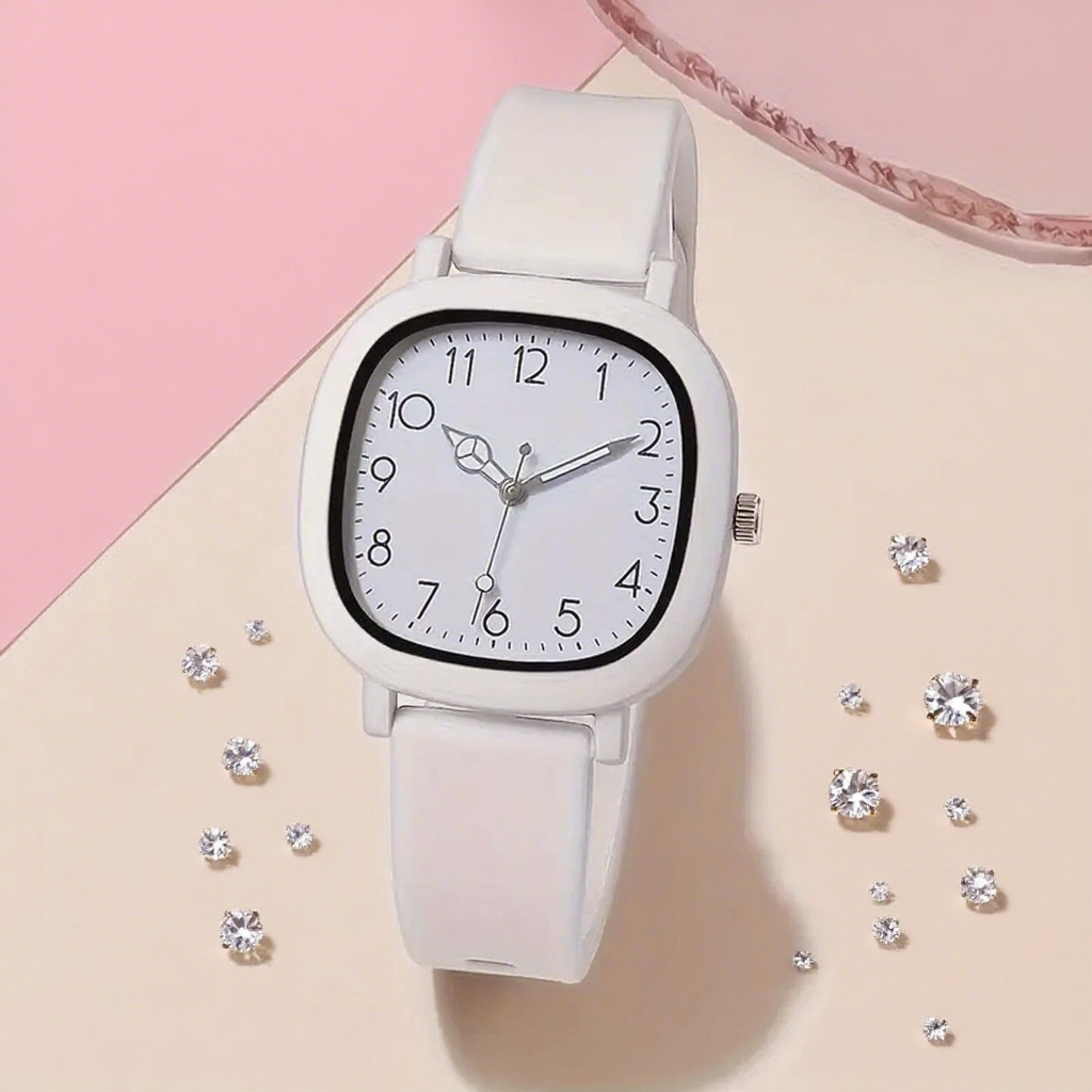 women casual silicone strap quartz watch elegant ladies wristwatch fashion gift