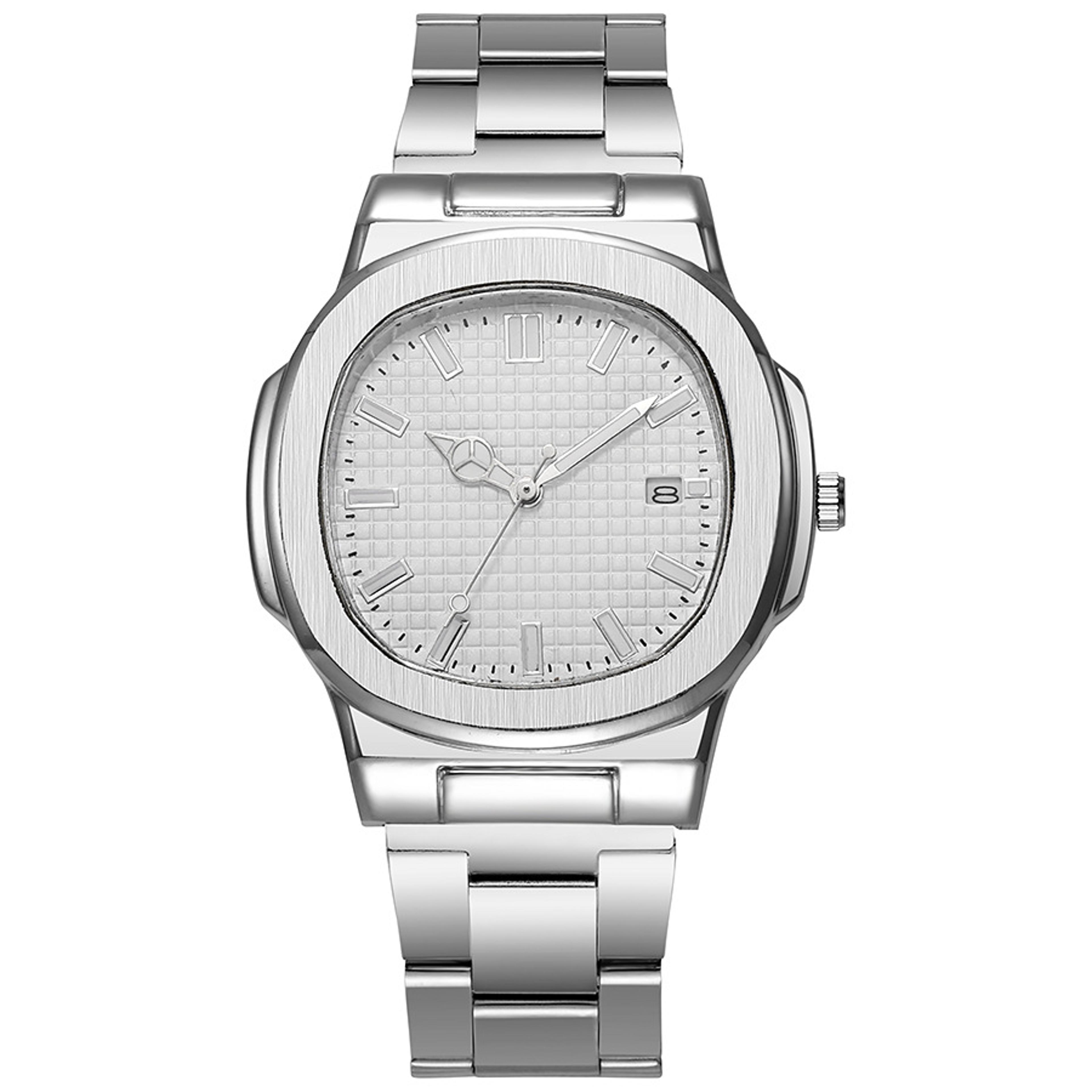 mens square business quartz watch elegant fashion calendar wrist watch for men